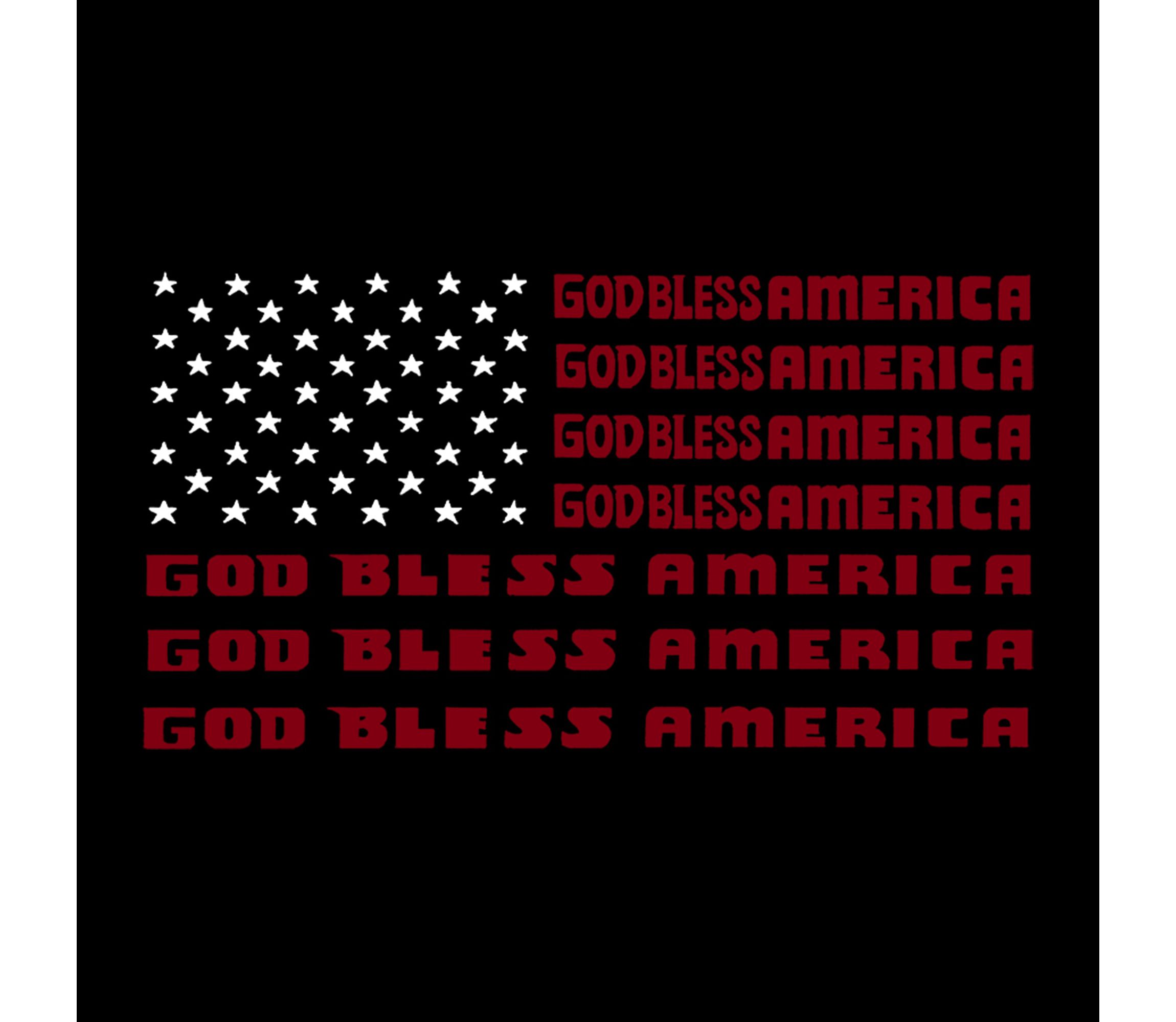 Womens Plus Size Word Art Tank Top - God Bless America