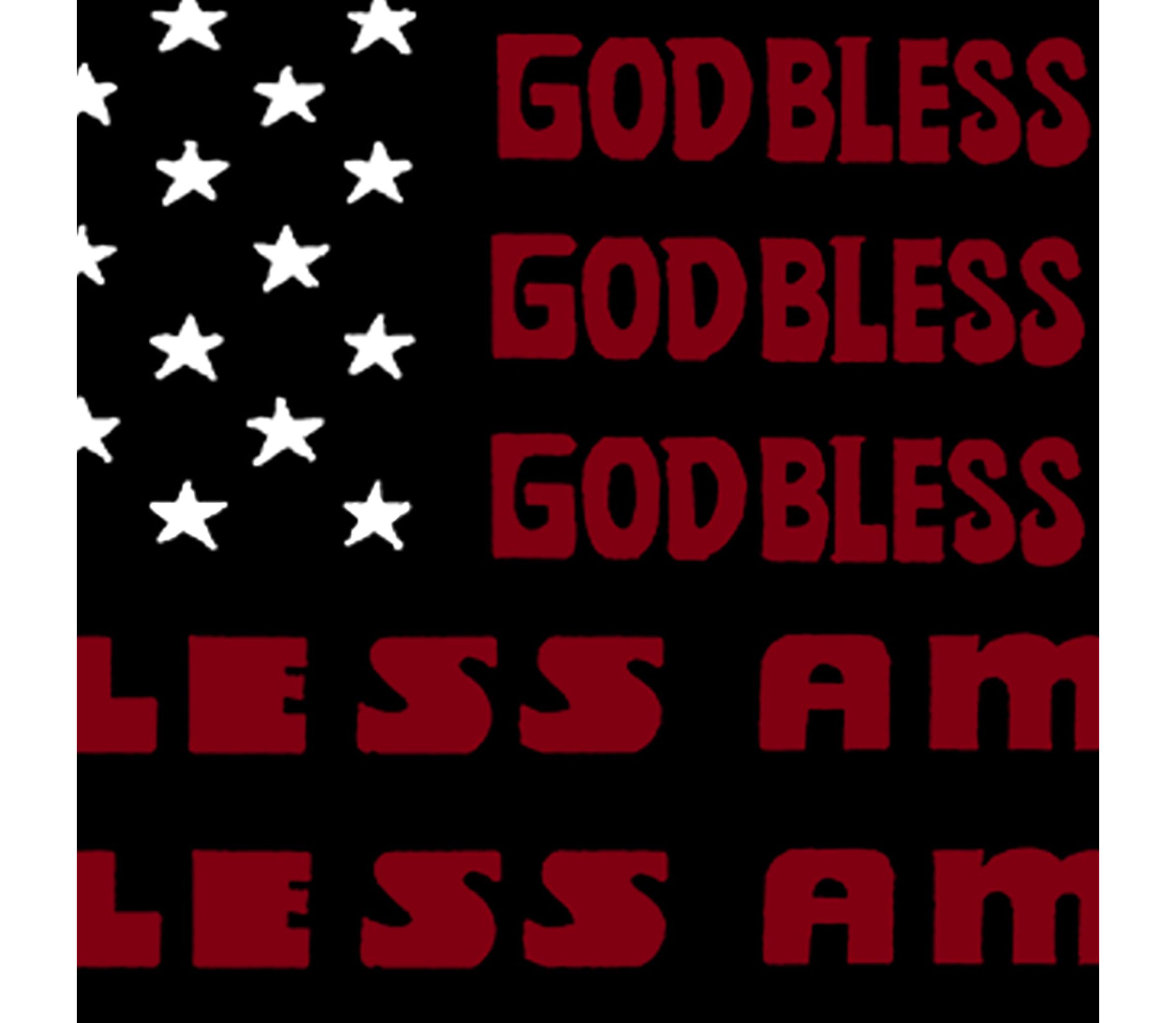 Womens Plus Size Word Art Tank Top - God Bless America