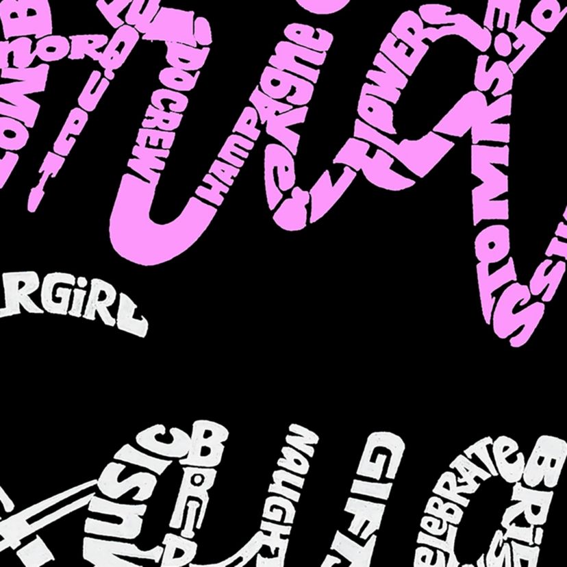 Womens Plus Size Word Art V-Neck - Bride Squad