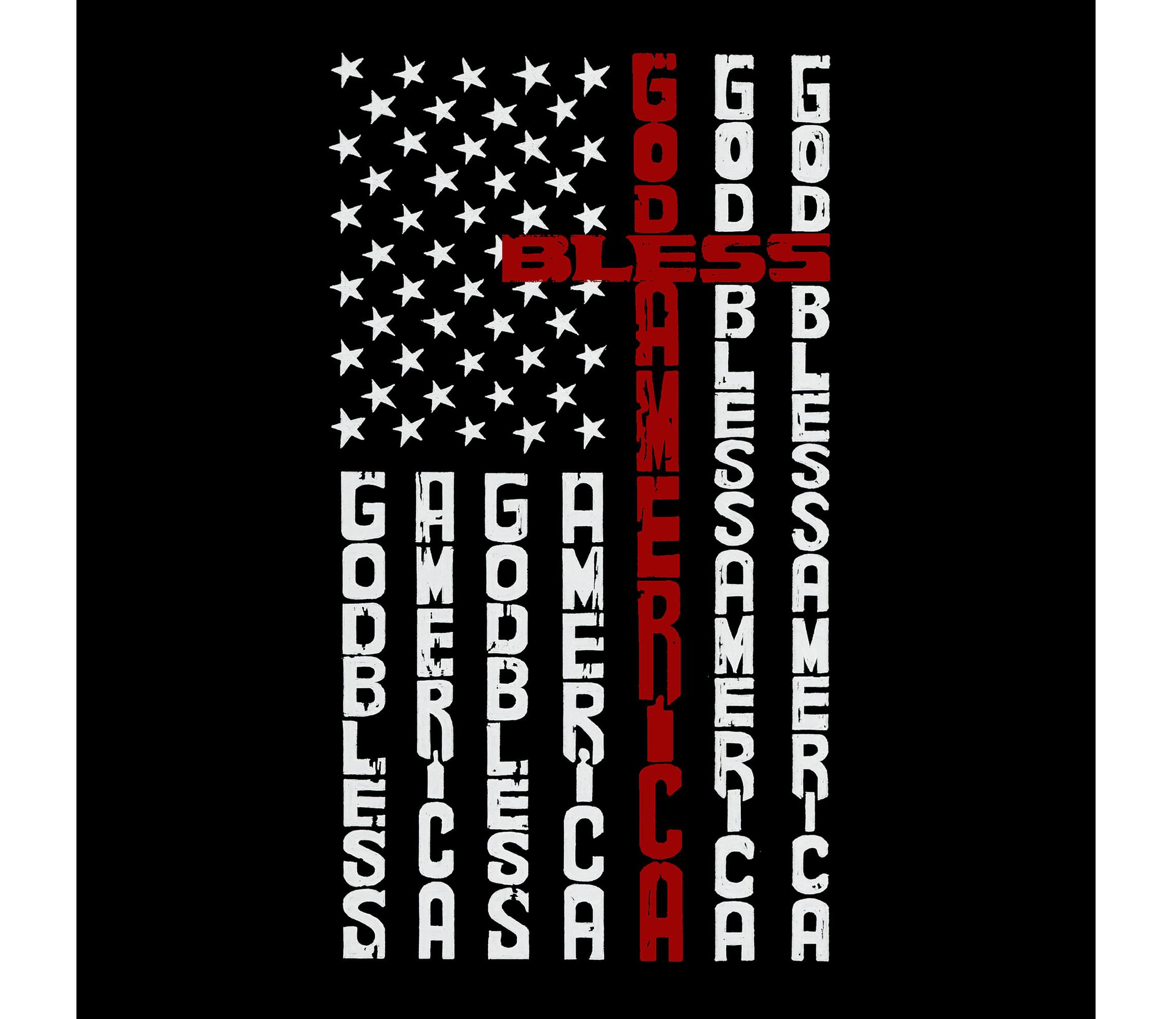 Cross Flag - Womens Plus Size Word Art Tank Top