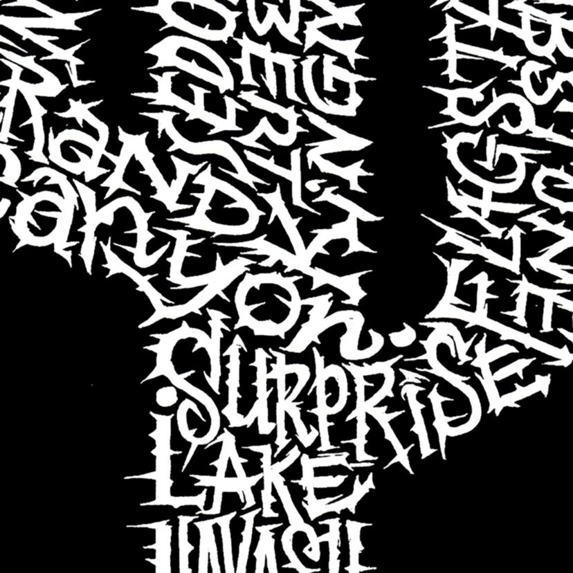 Womens Plus Size Word Art V-Neck - Arizona Cities
