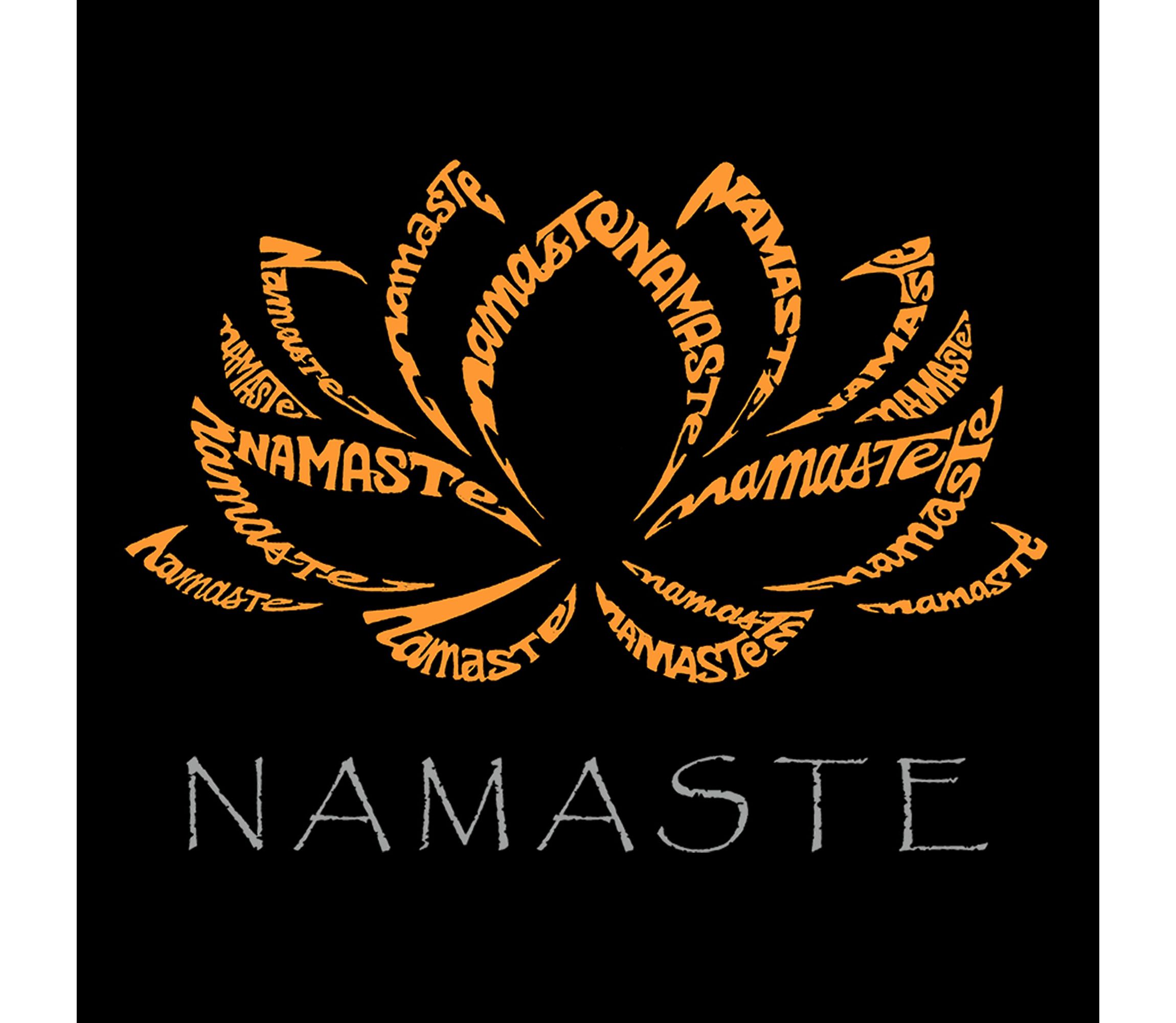 Womens Plus Size Word Art T-shirt - Namaste