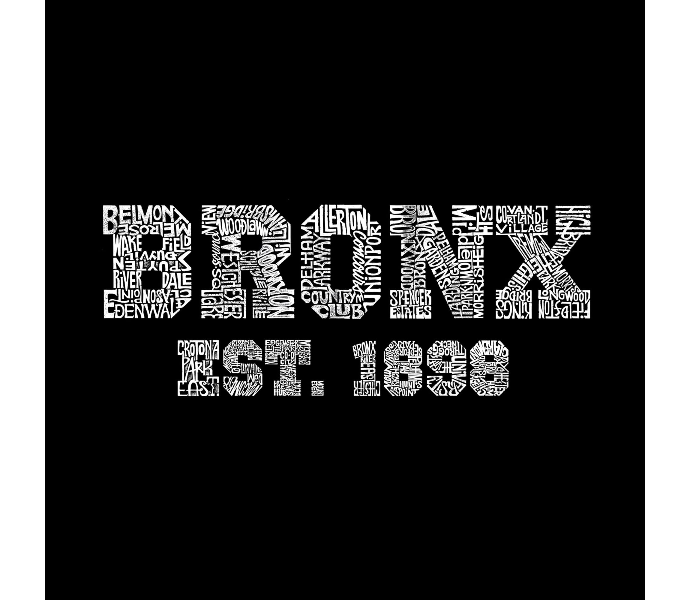 Womens Plus Size Word Art V-Neck - POPULAR NEIGHBORHOODS IN BRONX, NY