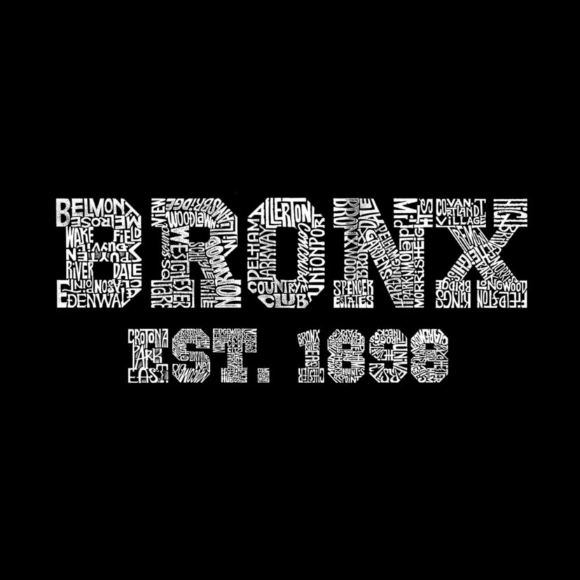 Womens Plus Size Word Art V-Neck - POPULAR NEIGHBORHOODS IN BRONX, NY