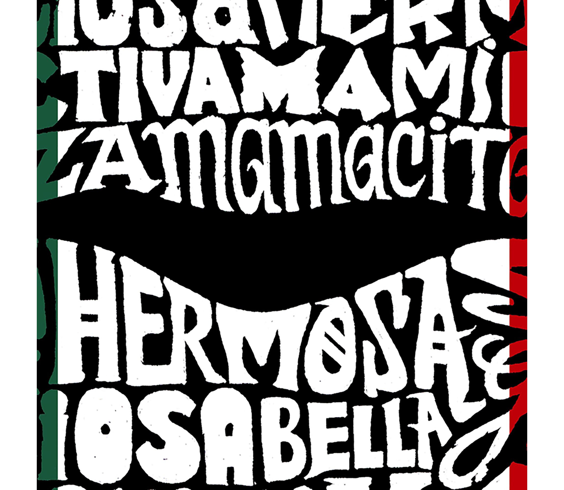 Womens Plus Size Word Art V-Neck - Latina Lips