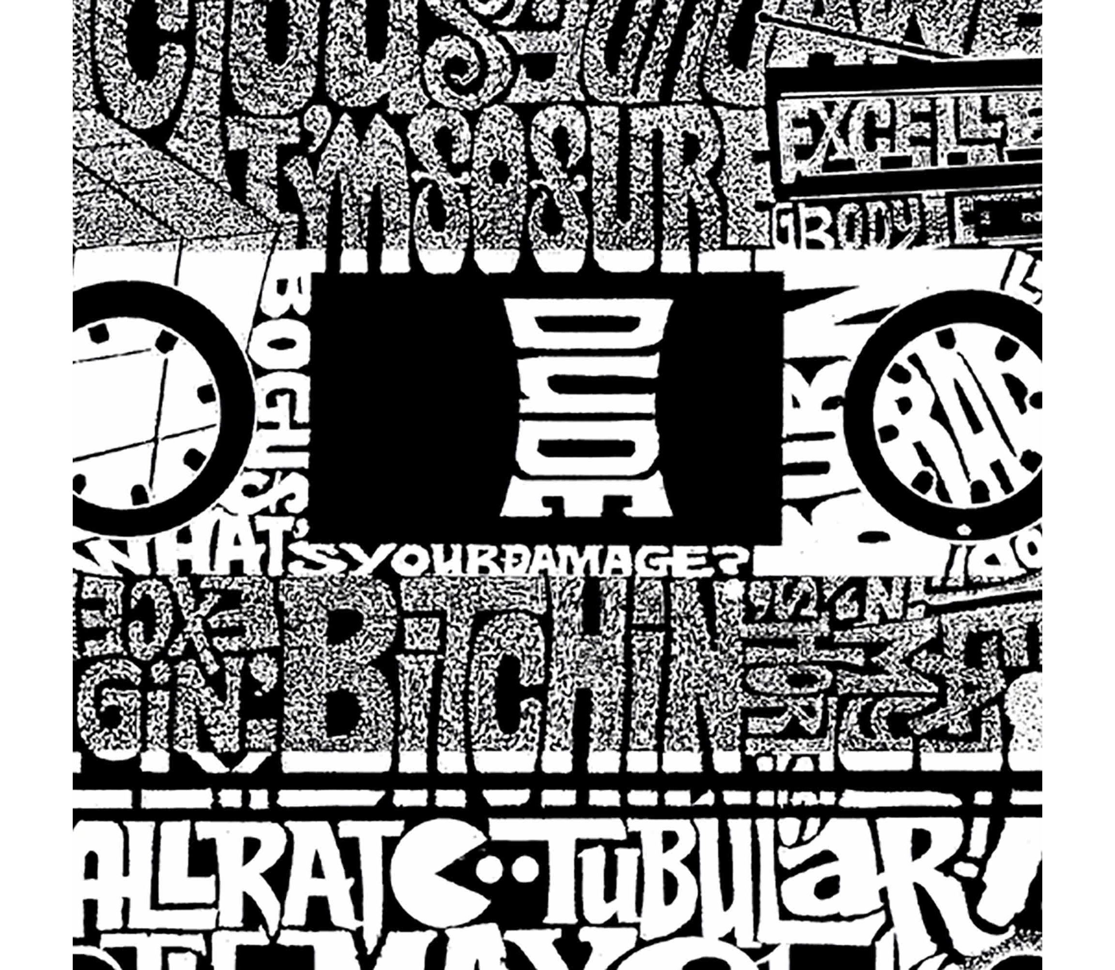 Womens Plus Size Word Art V-Neck - The 80s