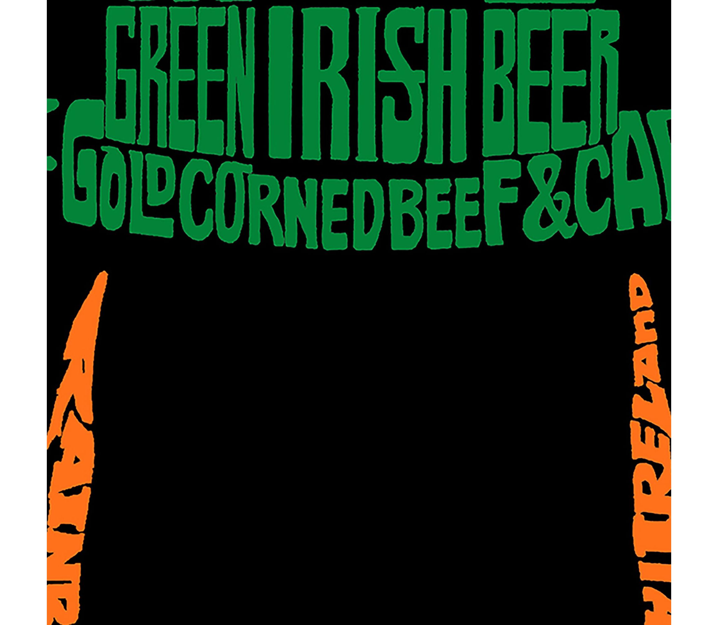 Womens Plus Size Word Art Tank Top - Leprechaun
