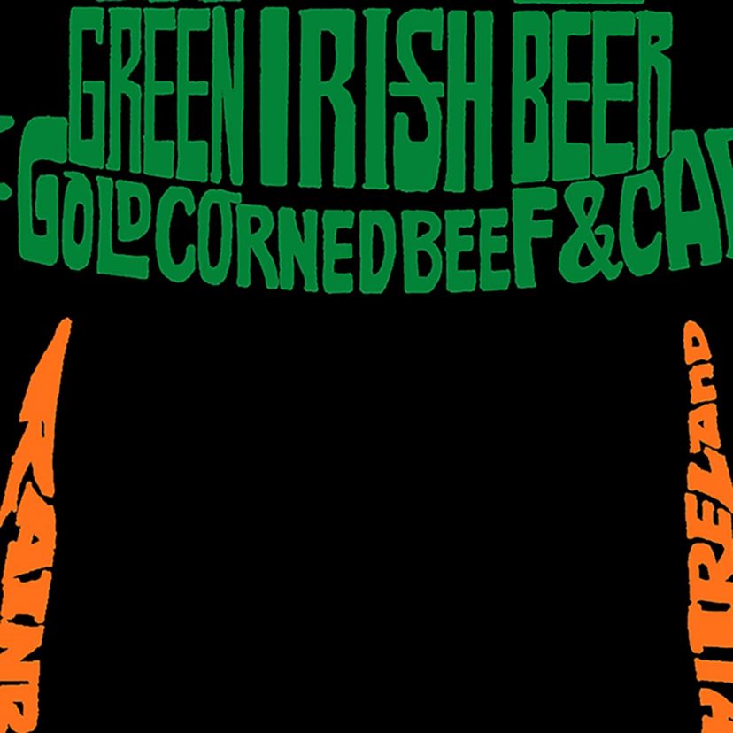 Womens Plus Size Word Art Tank Top - Leprechaun