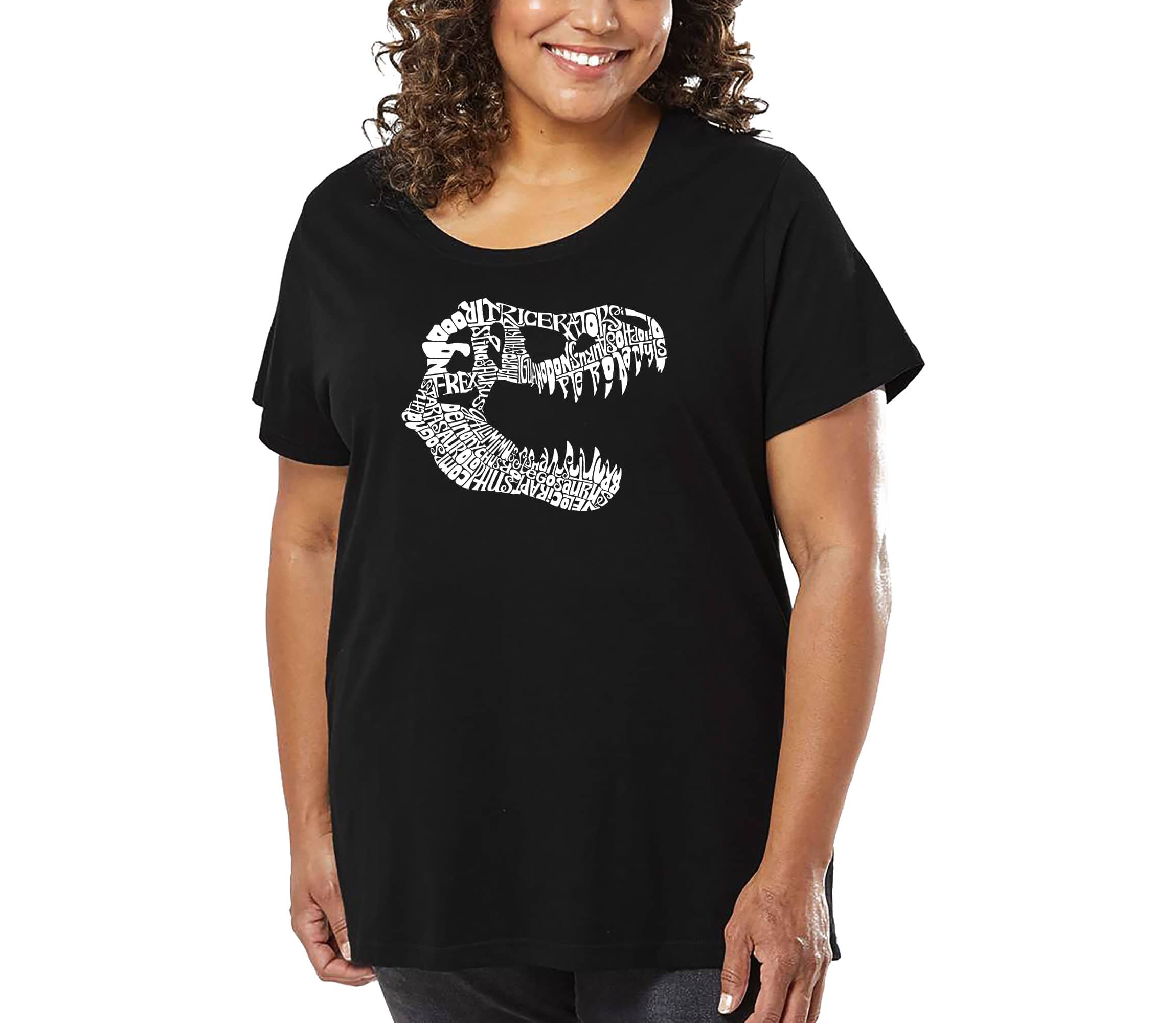 Womens Plus Size Word Art T-shirt - TREX