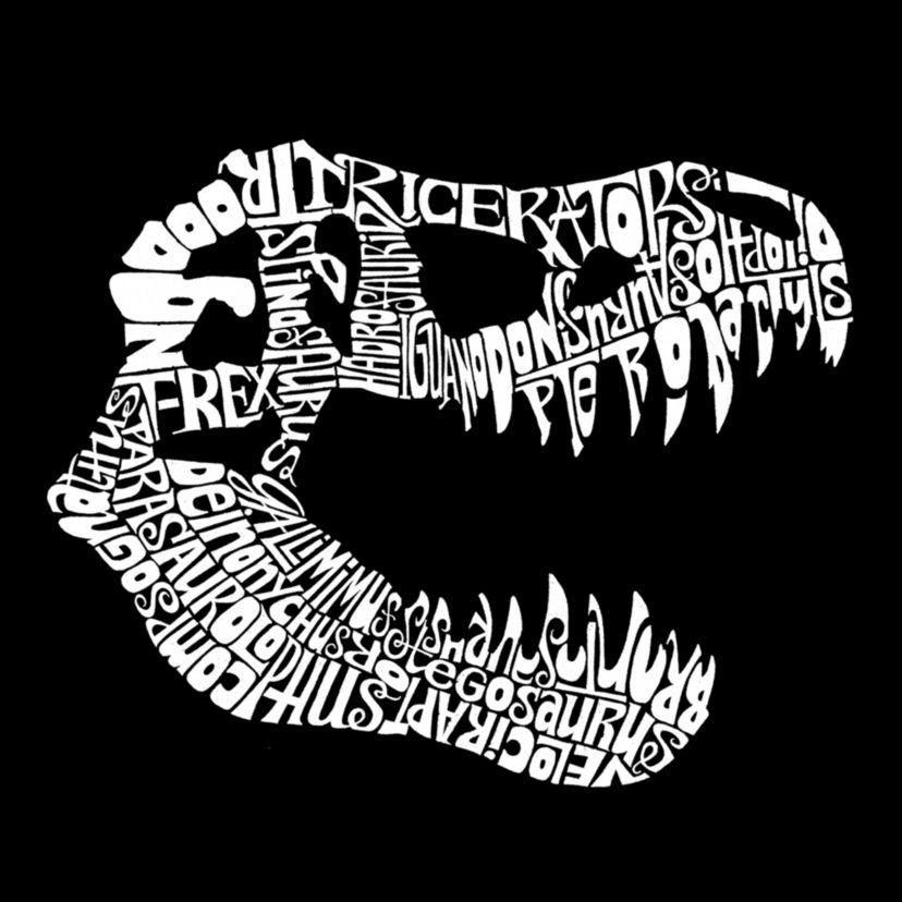 Womens Plus Size Word Art T-shirt - TREX