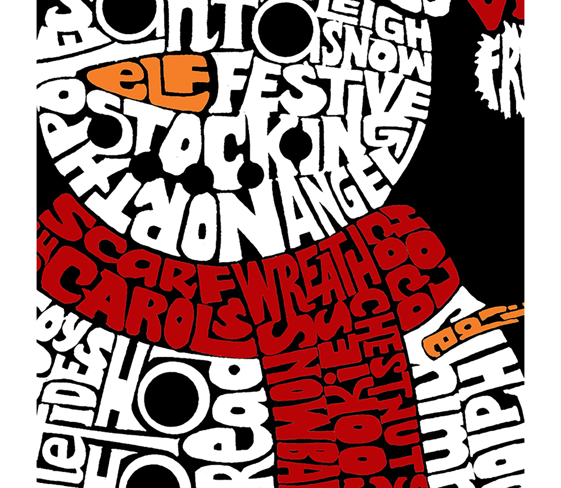 Christmas Snowman - Womens Plus Size Word Art T-Shirt