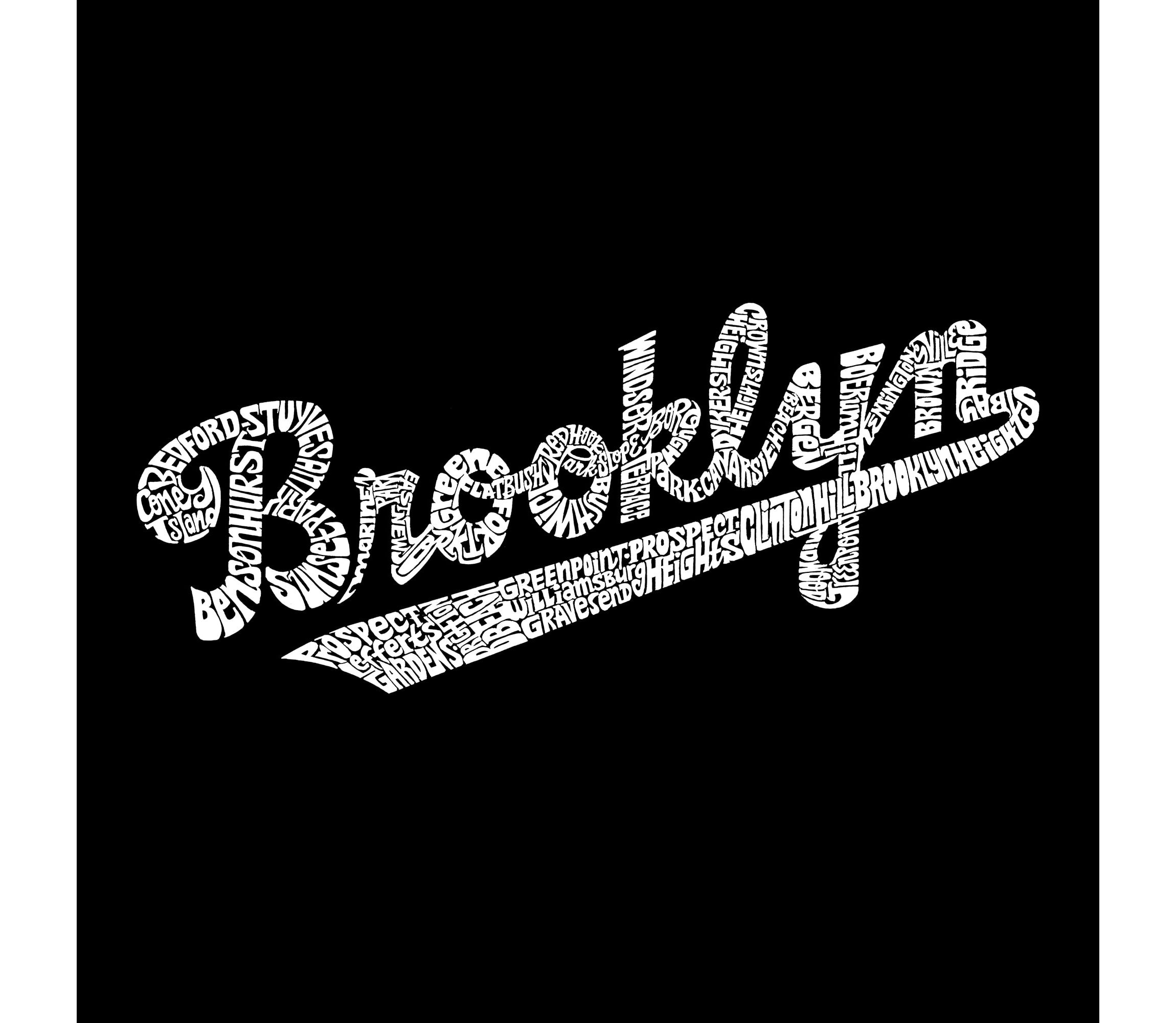 Womens Plus Size Word Art T-shirt - Brooklyn Neighborhoods