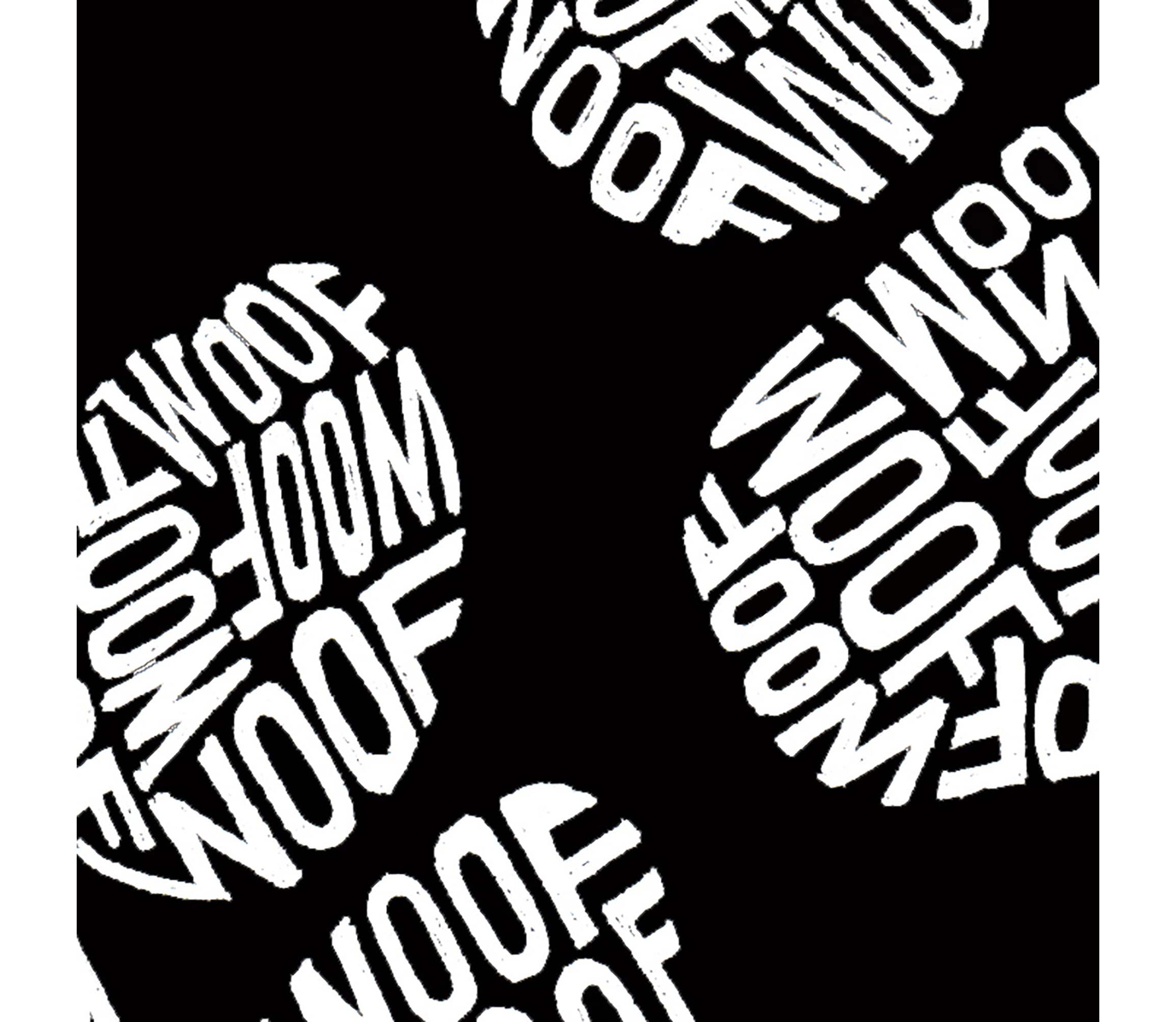 Womens Plus Size Word Art V-Neck - Woof Paw Prints