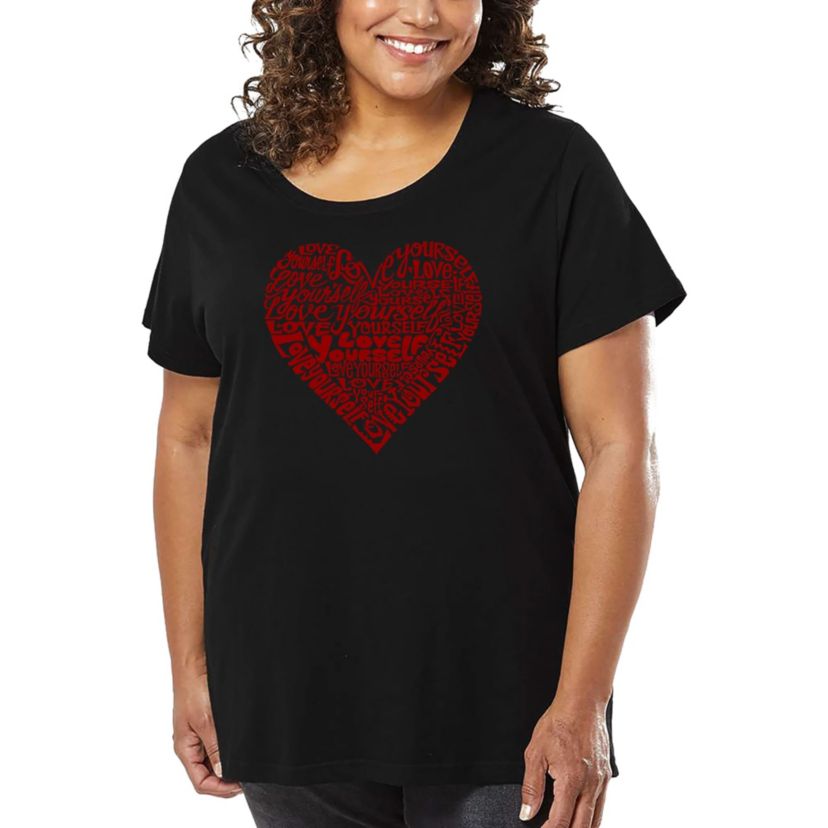 Love Yourself - Womens Plus Size Word Art T-Shirt