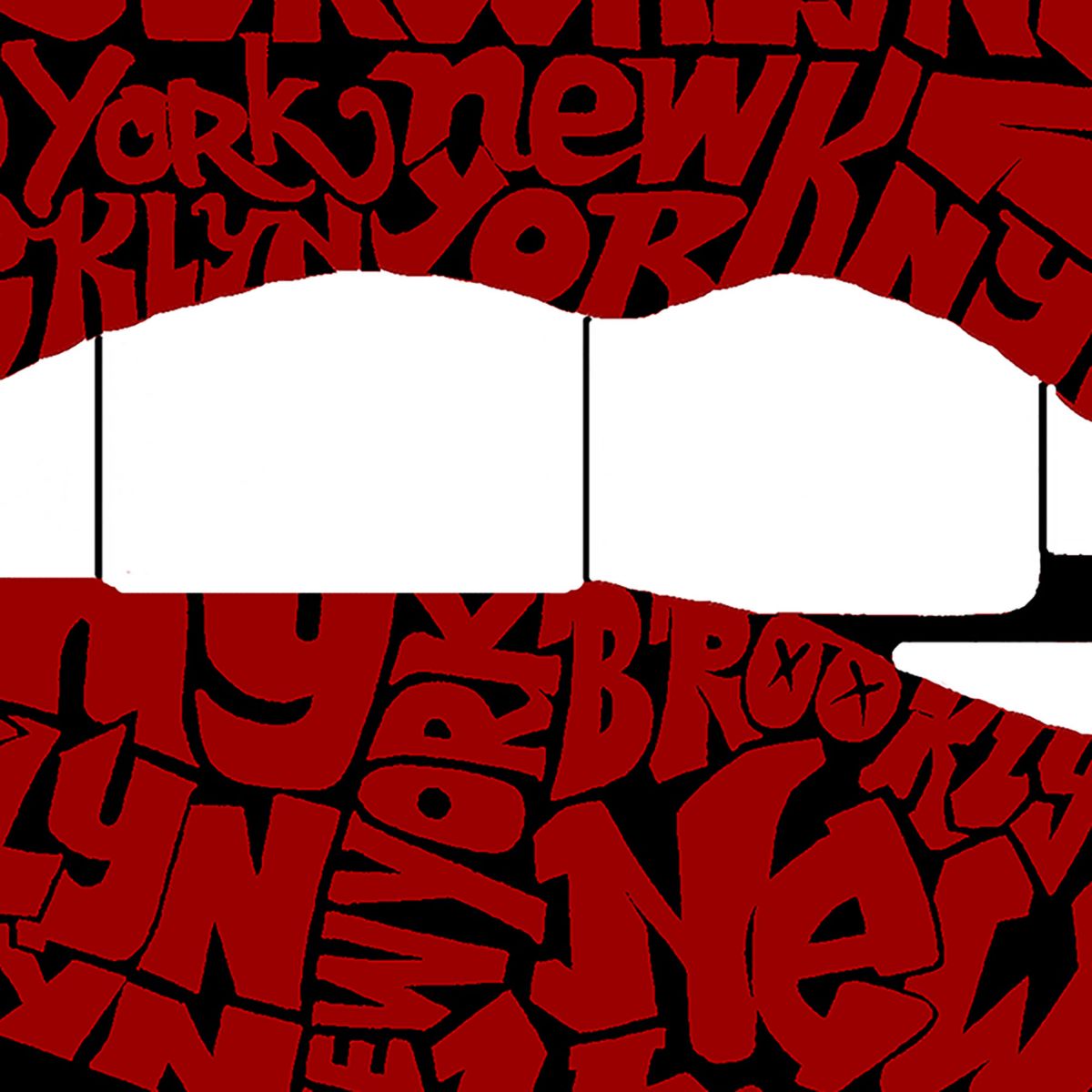 Brooklyn Lips - Womens Plus Size Word Art T-Shirt