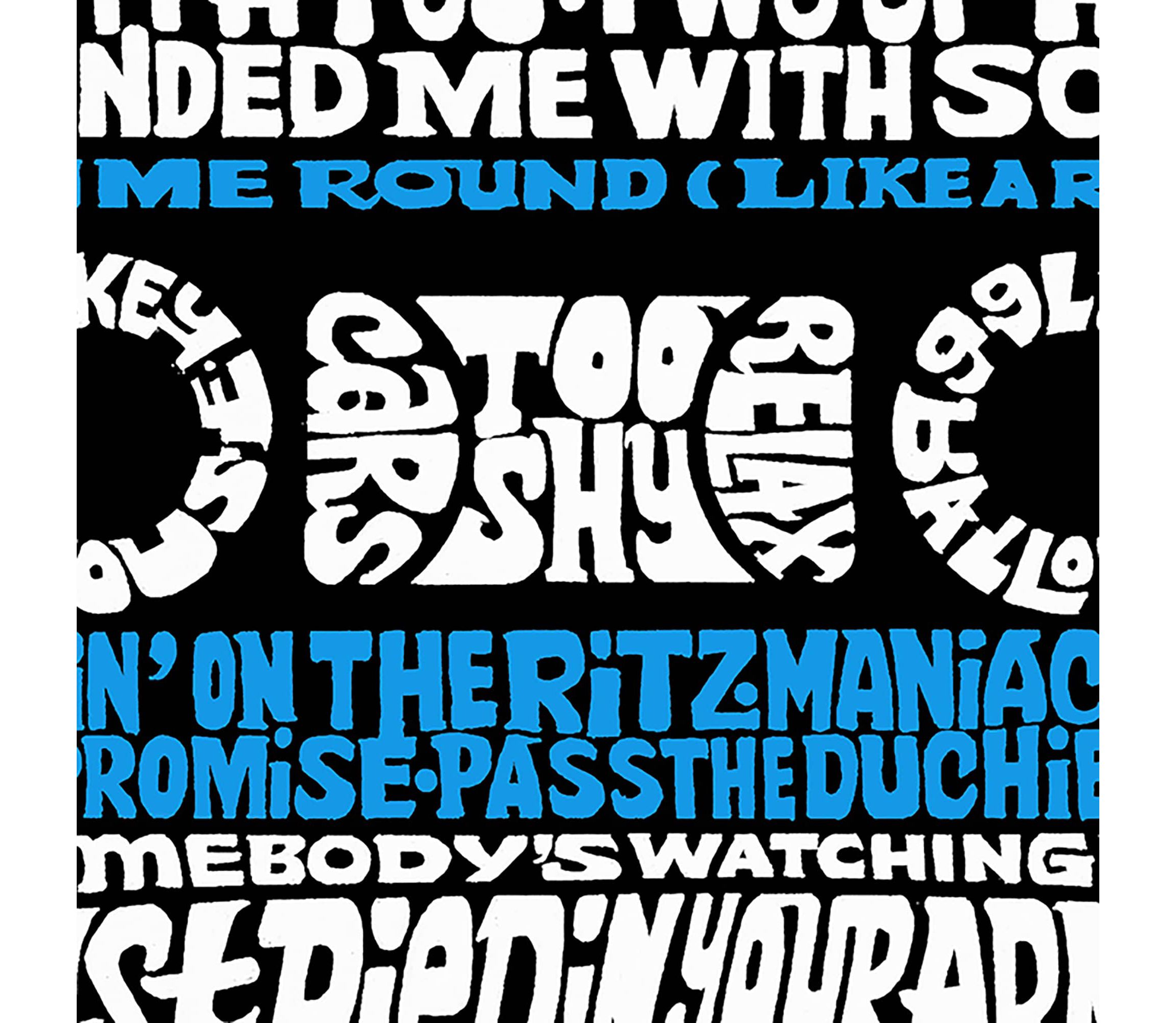 Womens Plus Size Word Art V-Neck - 80s One Hit Wonders