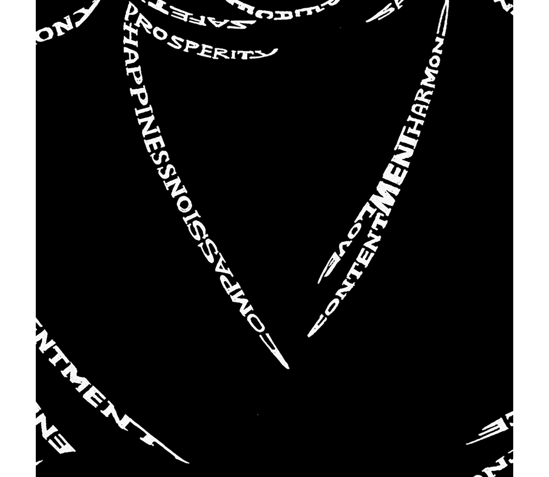 Womens Plus Size Word Art T-shirt - POSITIVE WISHES
