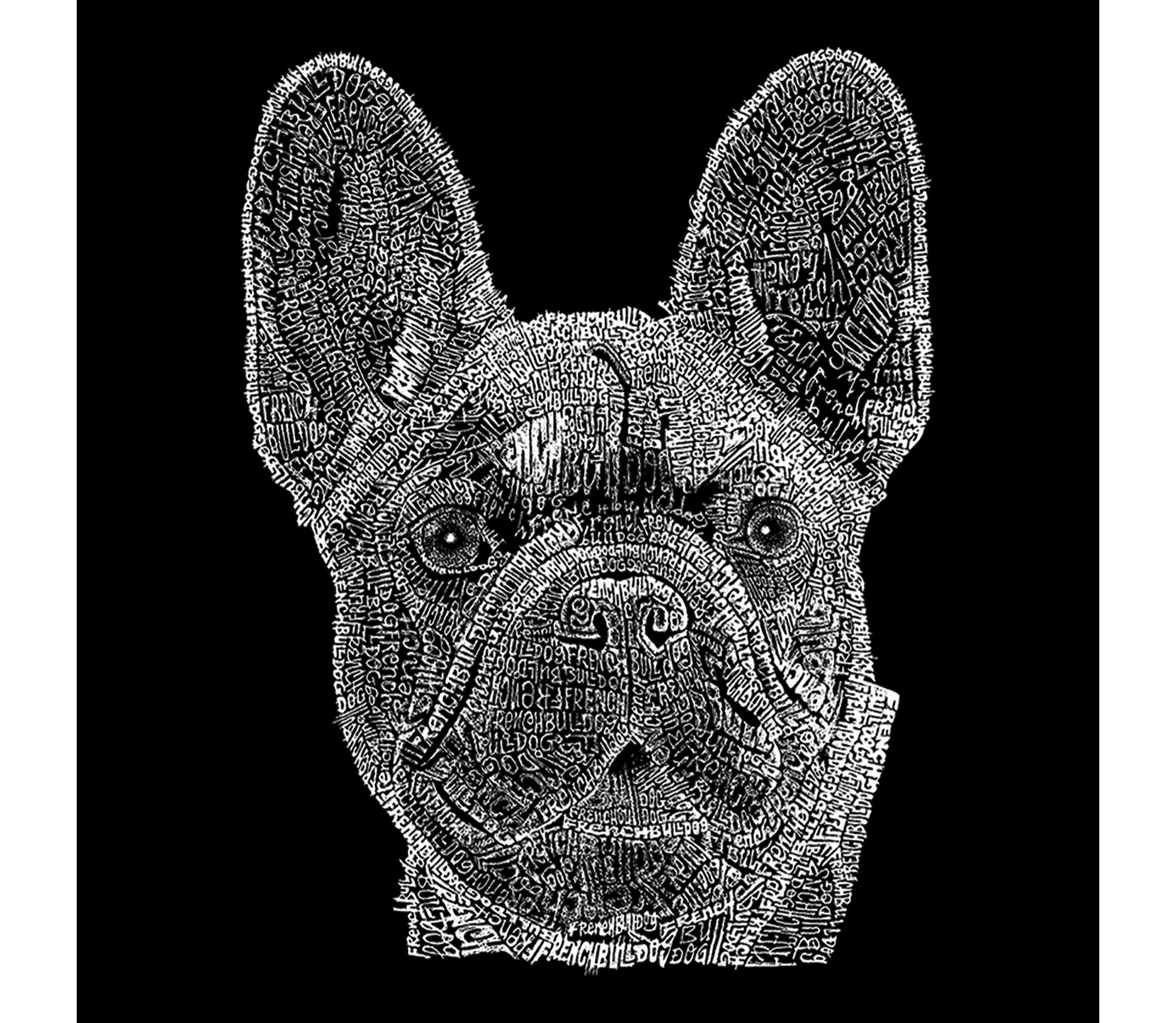 Womens Plus Size Word Art T-shirt - French Bulldog