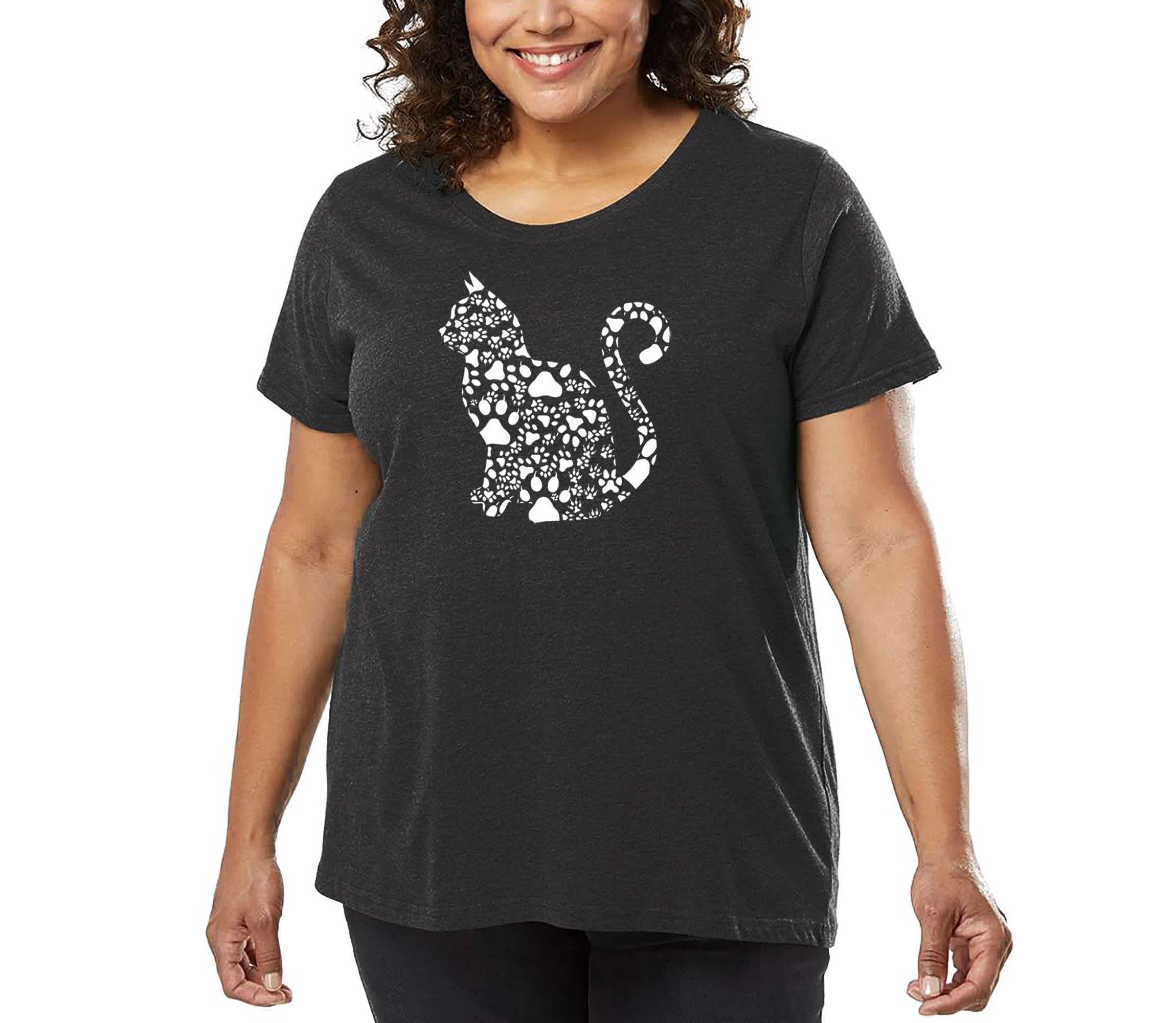 Cat Claws - Womens Plus Size Word Art T-Shirt