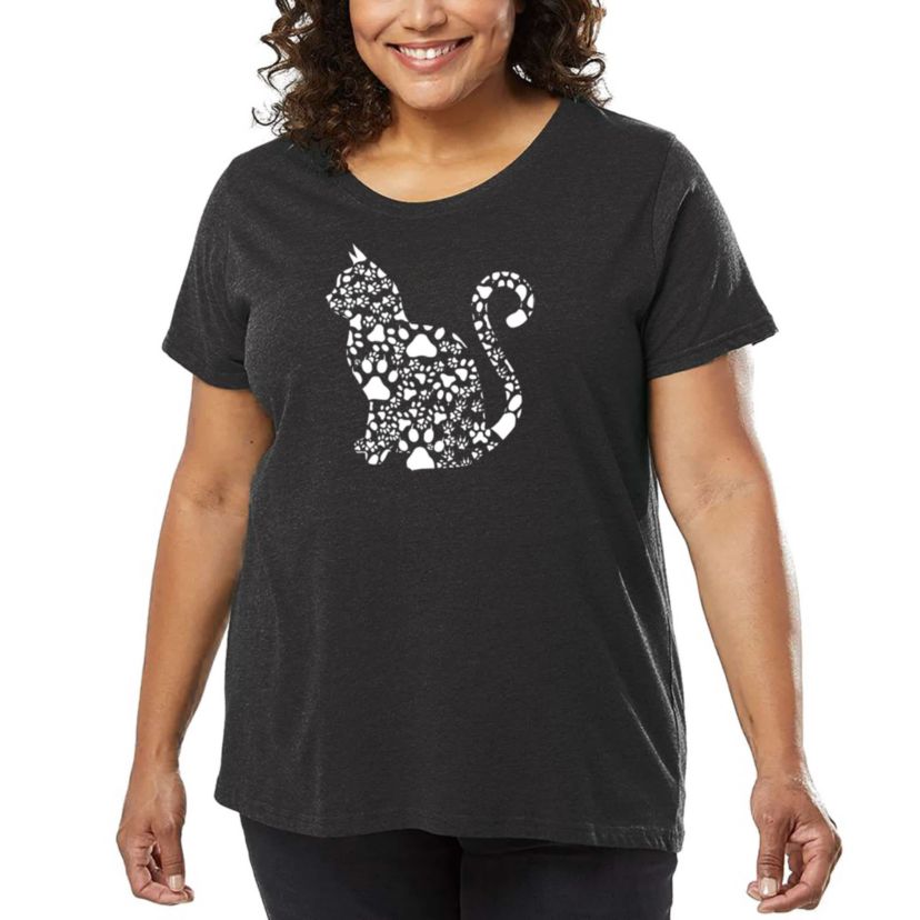 Cat Claws - Womens Plus Size Word Art T-Shirt