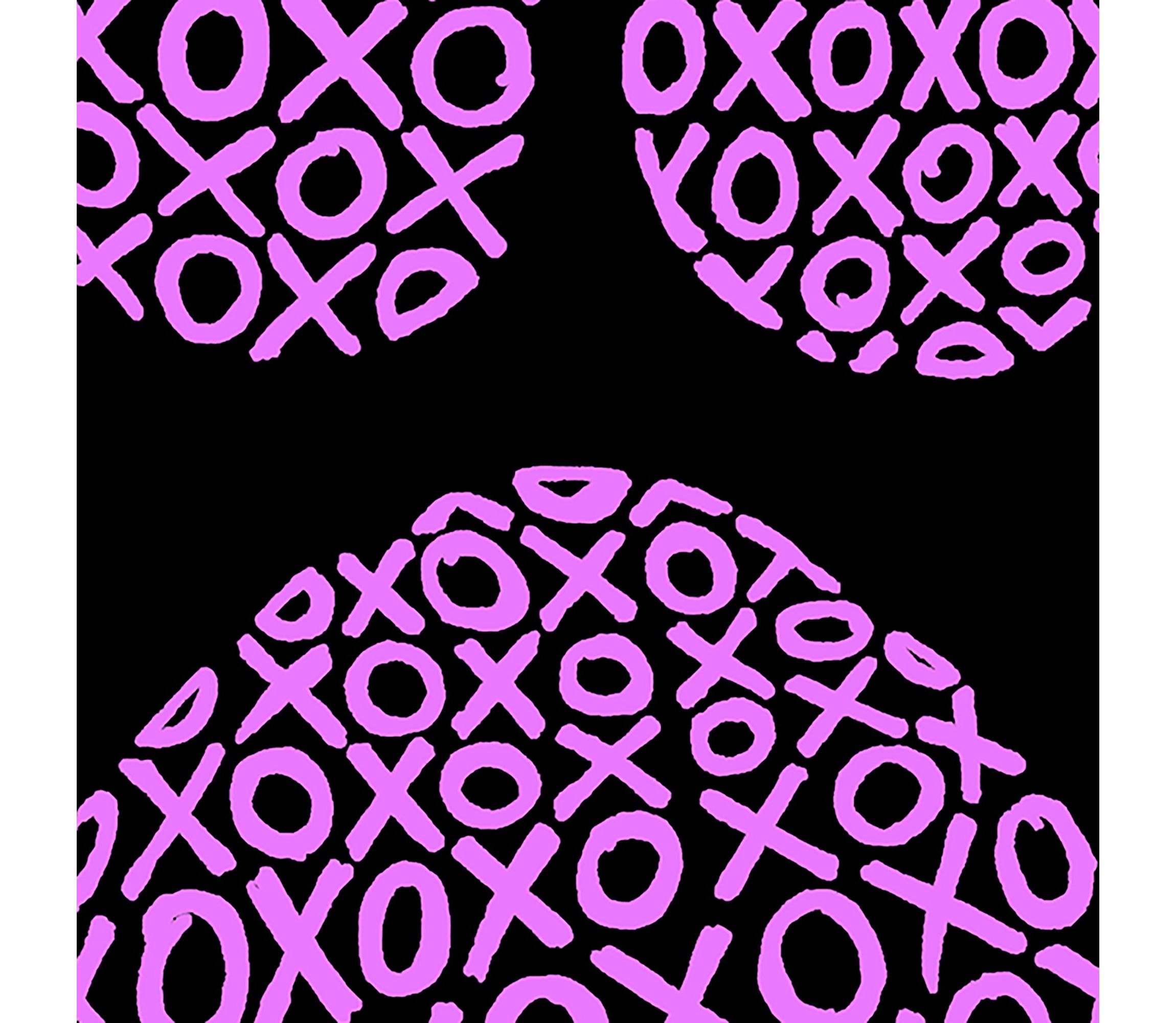 Womens Plus Size Word Art T-shirt - XOXO Dog Paw