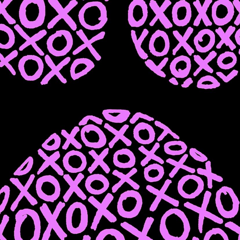Womens Plus Size Word Art T-shirt - XOXO Dog Paw