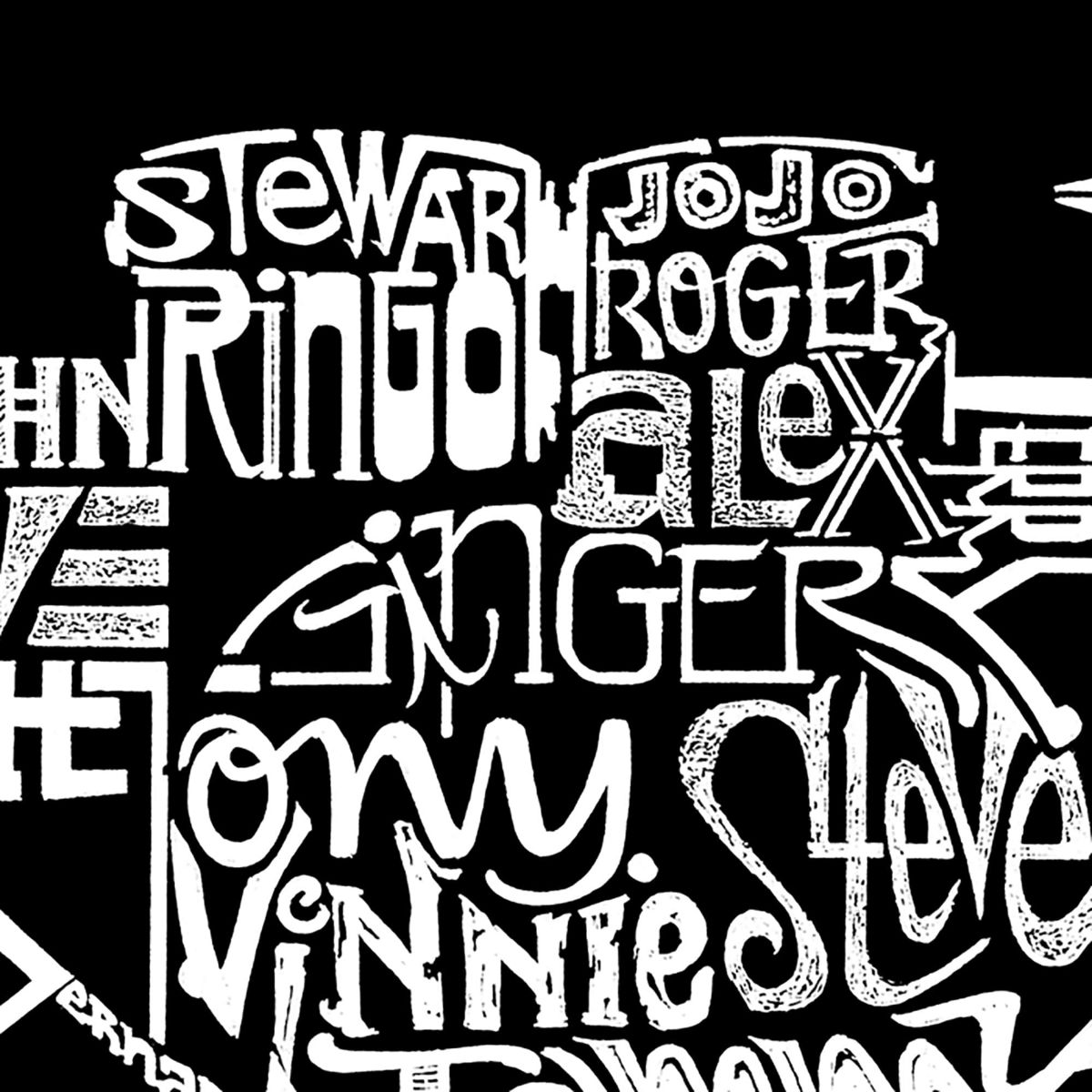 Womens Plus Size Word Art T-shirt - Drums