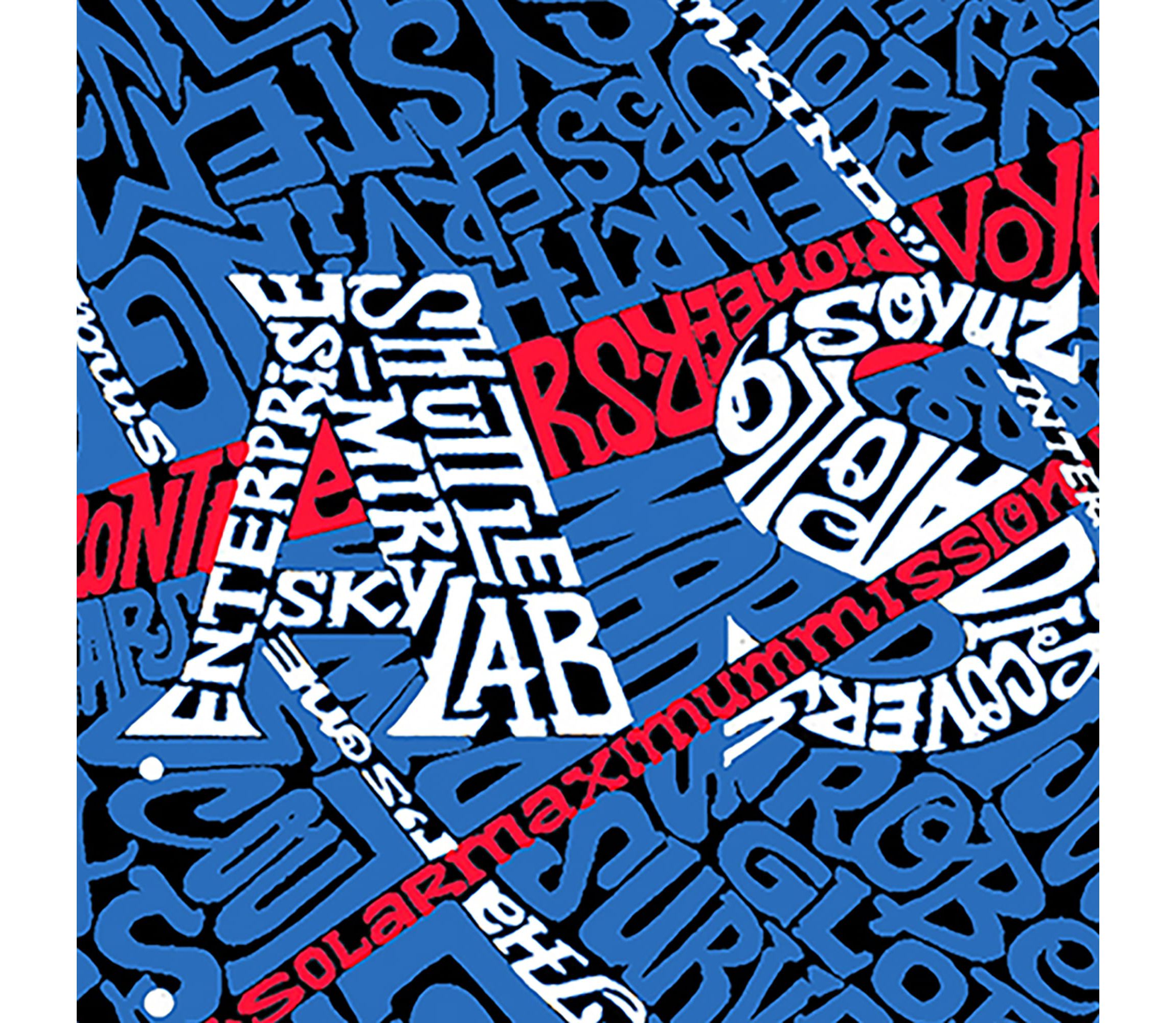 Womens Plus Size Word Art T-shirt - NASAs Most Notable Missions