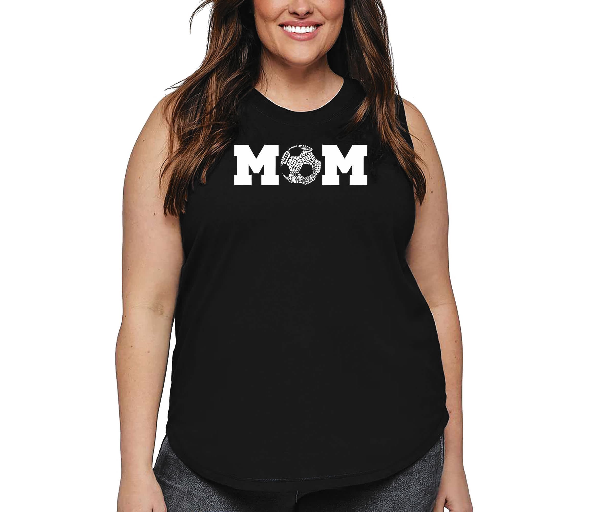 Soccer Mom - Womens Plus Size Word Art Tank Top