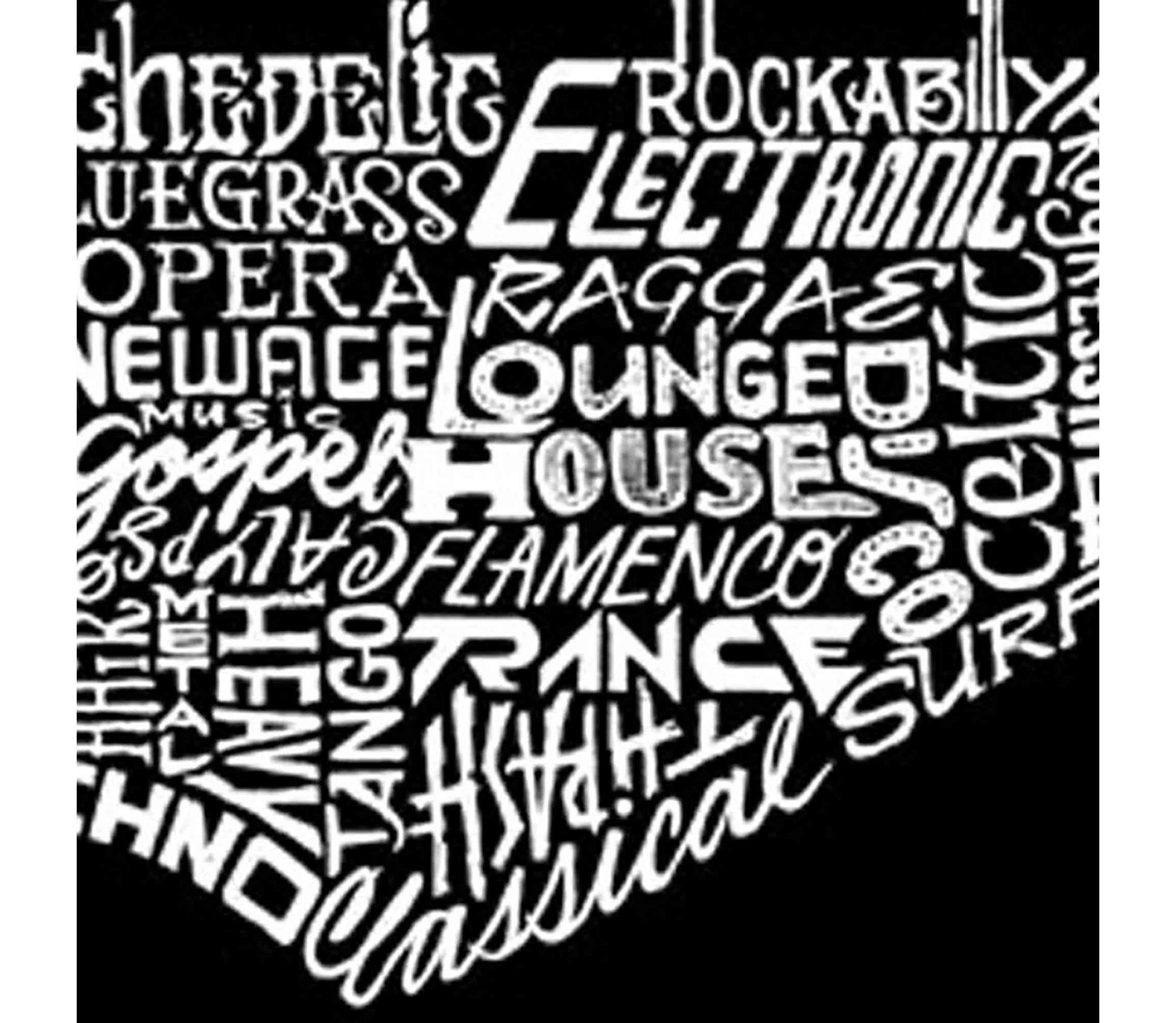 Womens Plus Size Word Art Tank Top - Guitar Head