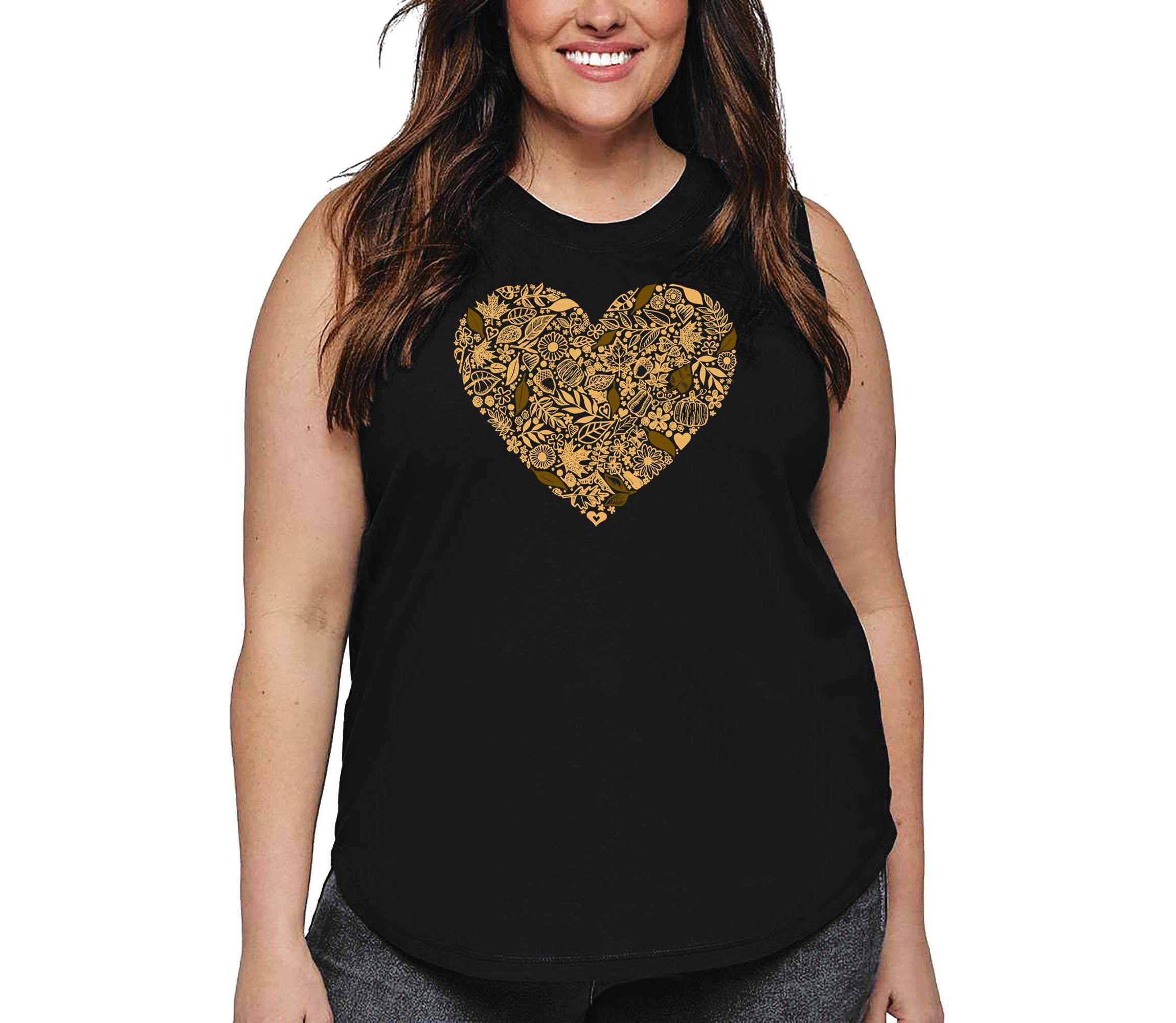 Fall Vibes  - Womens Plus Size Word Art Tank Top
