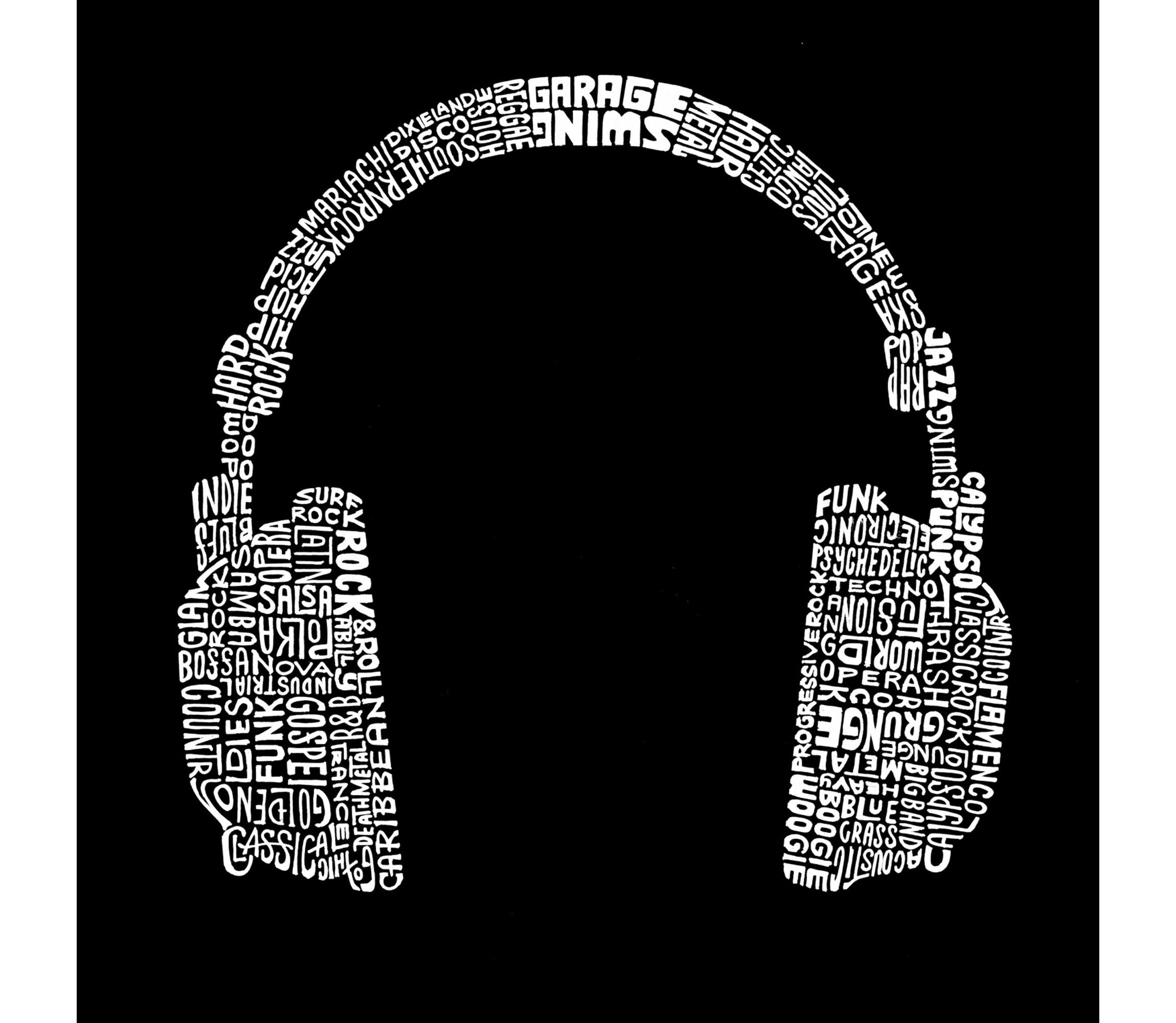 Womens Plus Size Word Art Tank Top - 63 DIFFERENT GENRES OF MUSIC