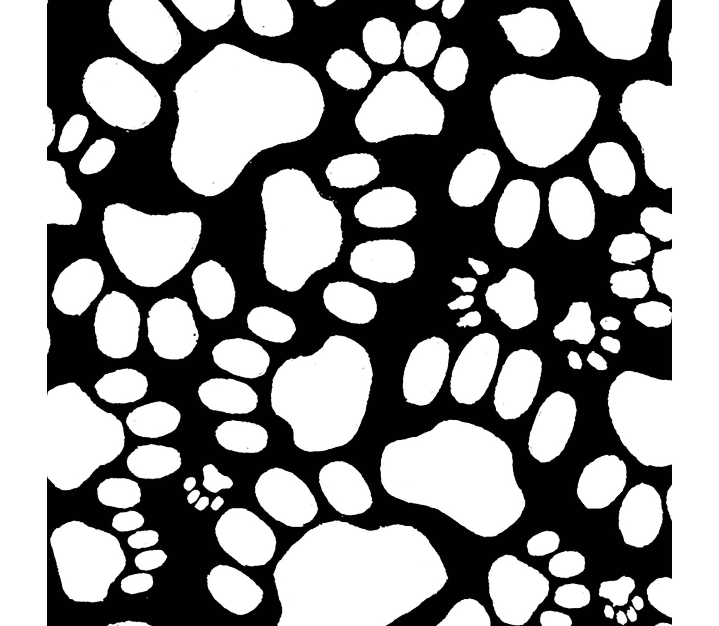 Womens Plus Size Word Art Tank Top - Paw Prints Heart