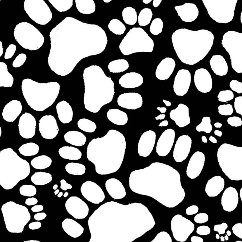 Womens Plus Size Word Art Tank Top - Paw Prints Heart