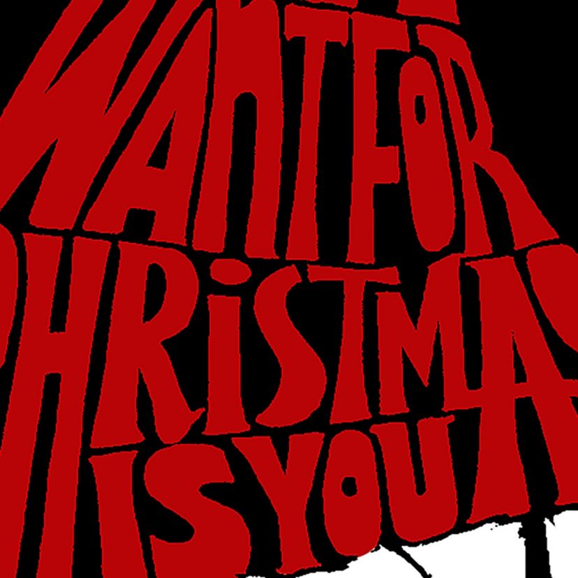 All I Want for Christmas is You - Womens Plus Size Word Art V-Neck