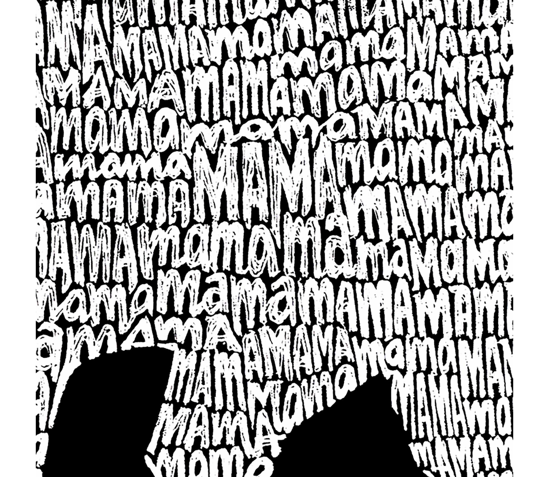 Womens Plus Size Word Art V-Neck - Mama Bear
