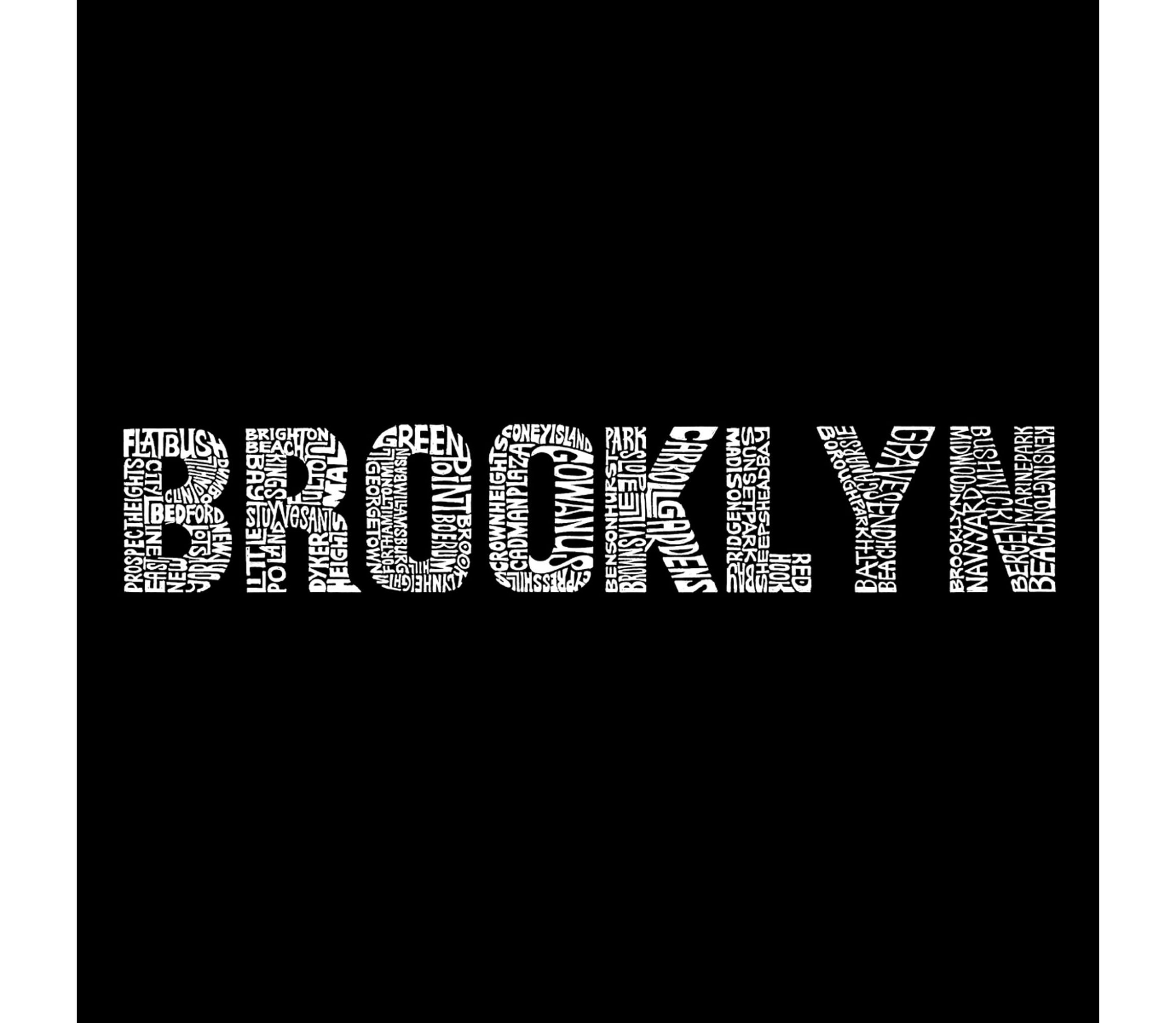 Womens Plus Size Word Art Tank Top - BROOKLYN NEIGHBORHOODS