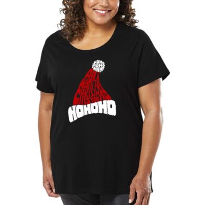 LA Pop Art All I Want for Christmas is You - Women's Plus Size Word Art T-Shirt