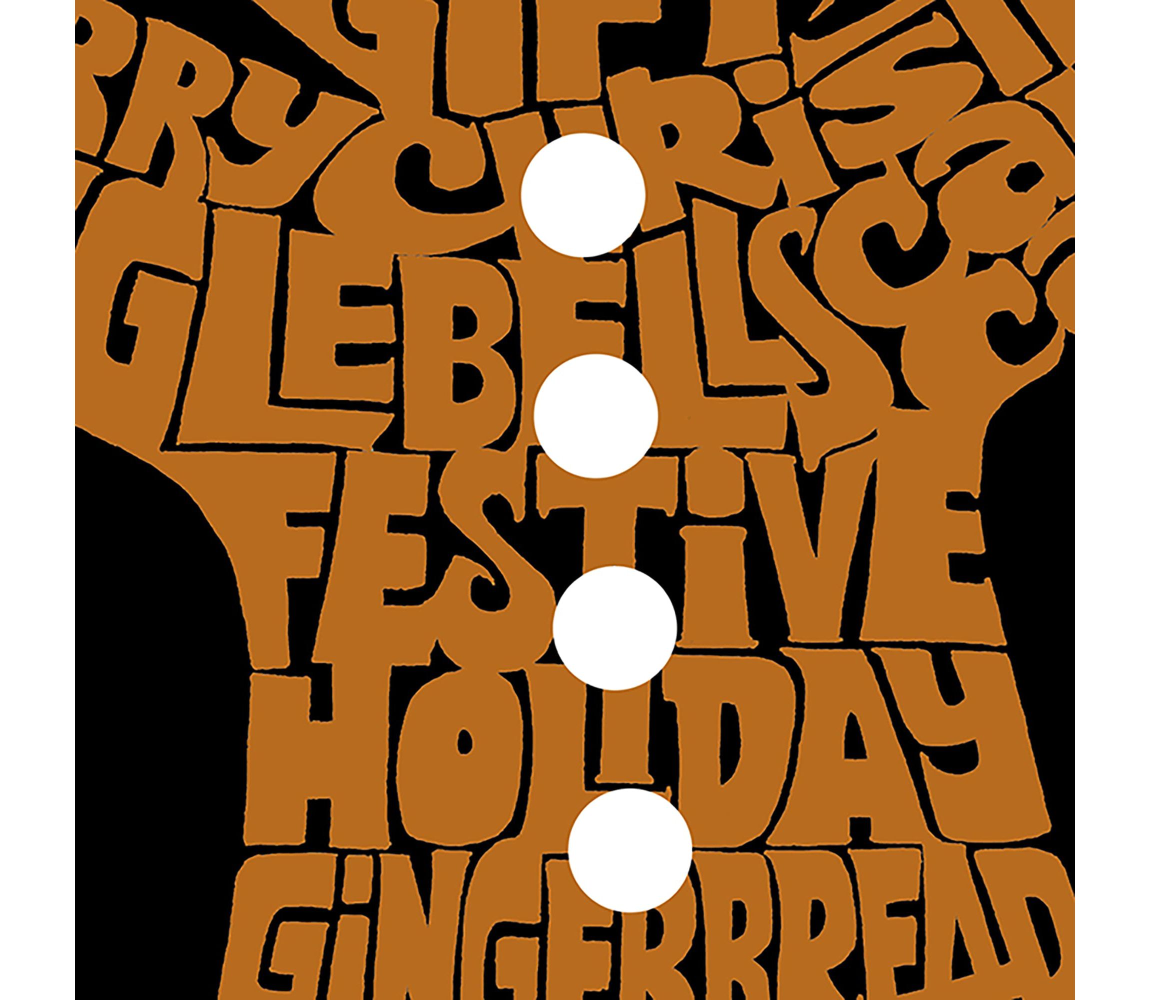 Gingerbread - Womens Plus Size Word Art V-Neck