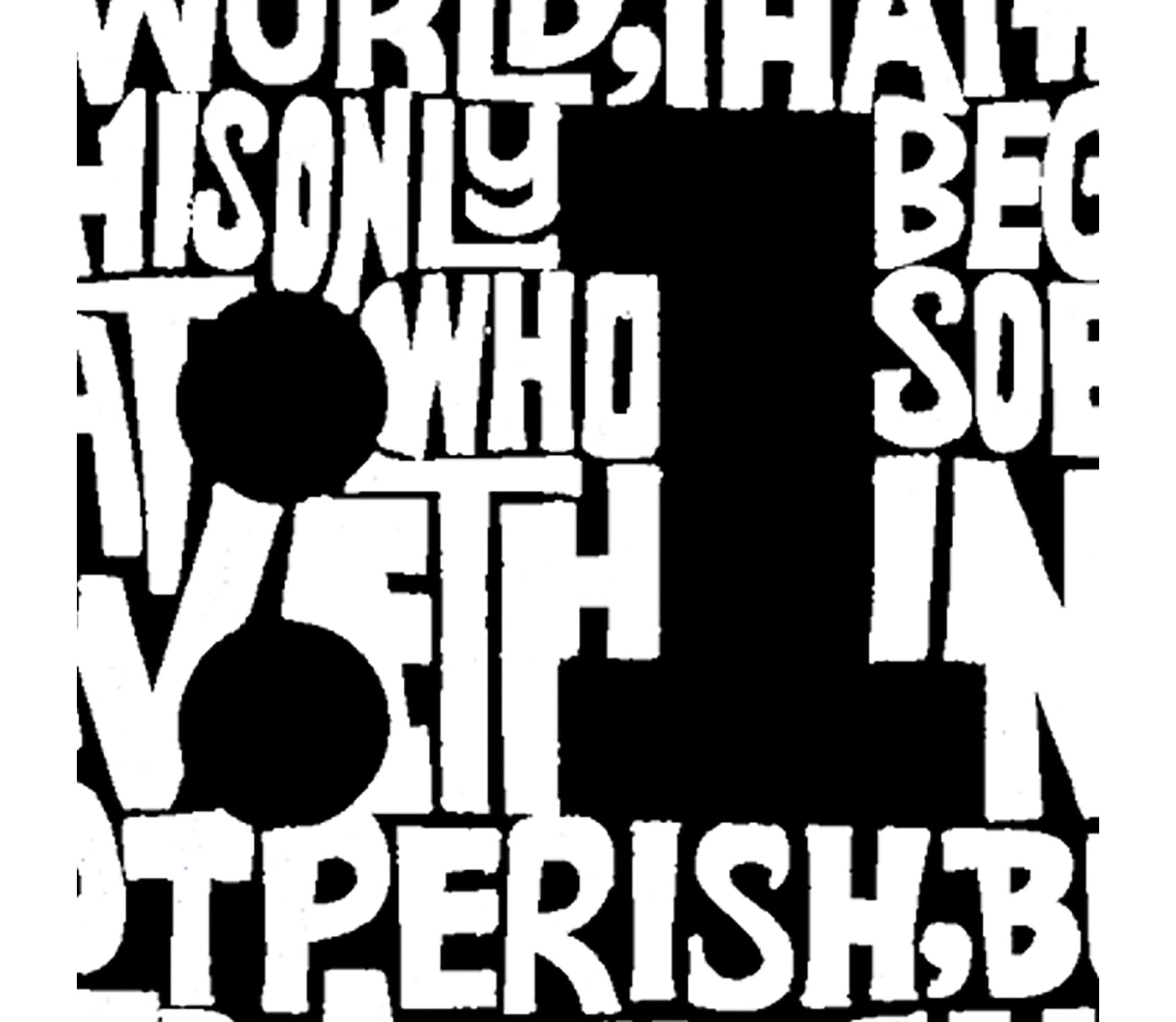 Womens Plus Size Word Art T-shirt - John 3:16