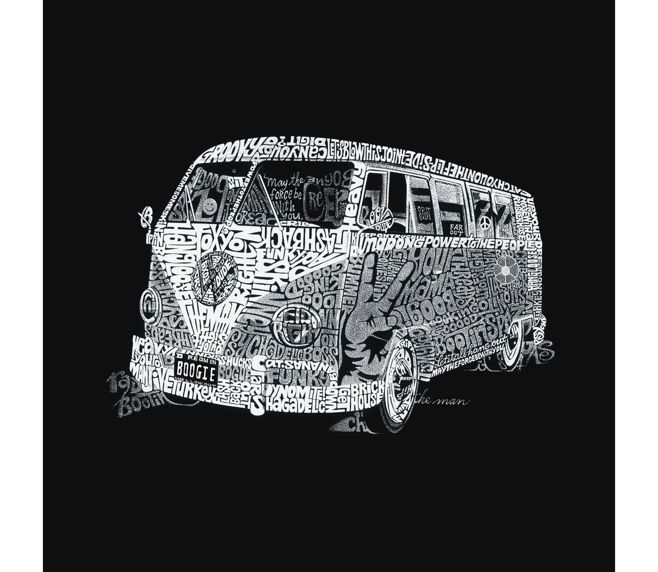 Womens Plus Size Word Art T-shirt - THE 70S