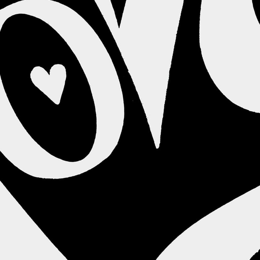Womens Plus Size Word Art T-shirt - Script Love Heart