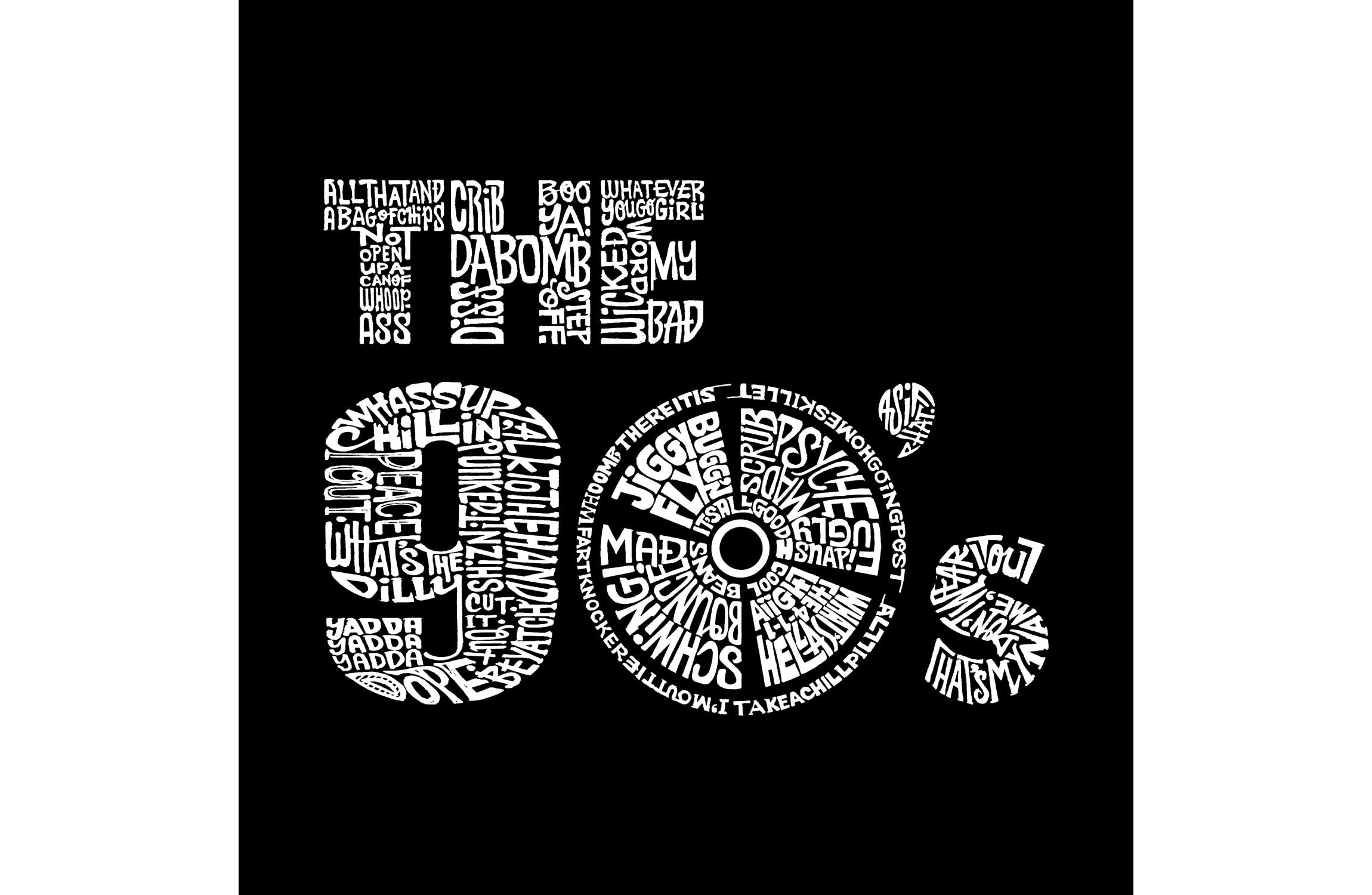 Womens Plus Size Word Art T-shirt - 90S