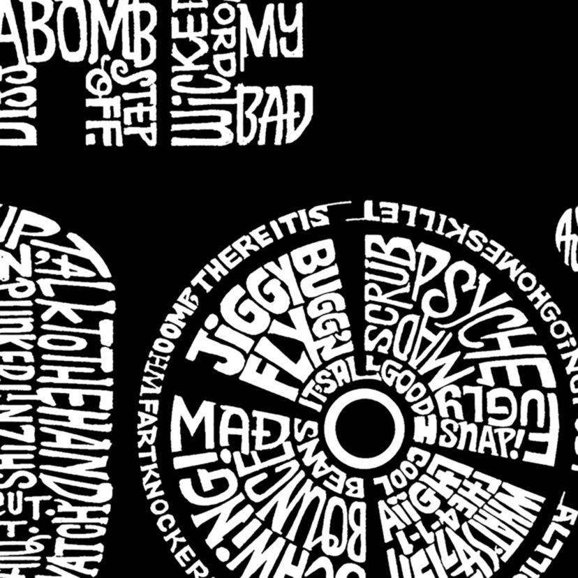 Womens Plus Size Word Art T-shirt - 90S