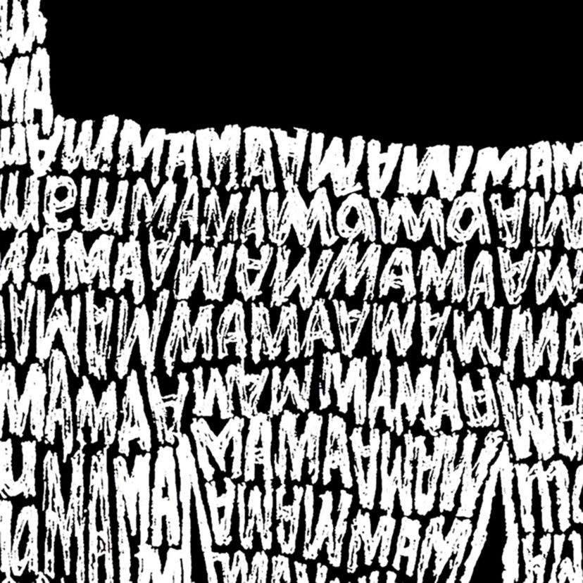 Womens Plus Size Word Art Tank Top - Llama Mama