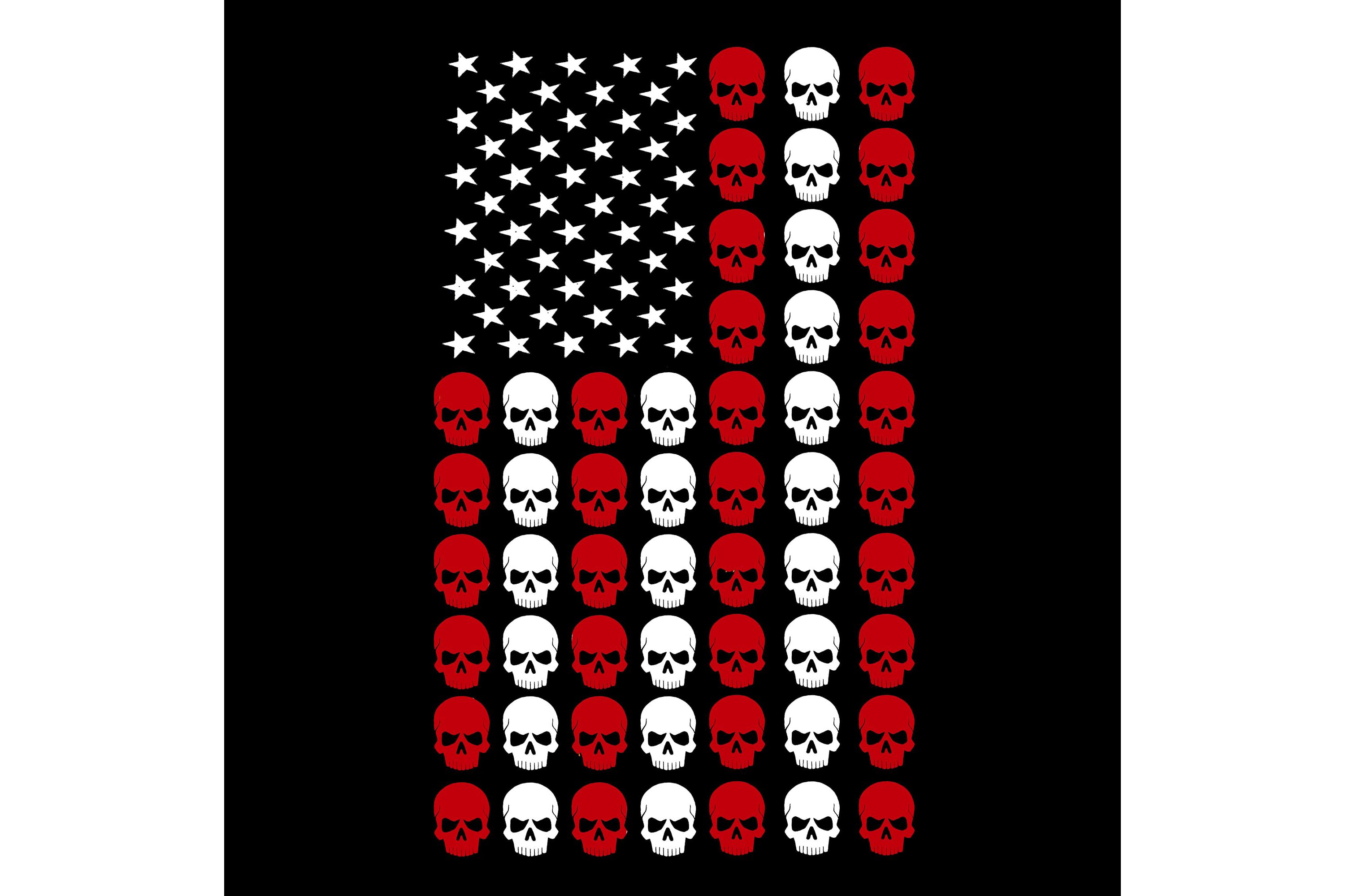 Skull Flag - Womens Premium Blend Word Art T-Shirt