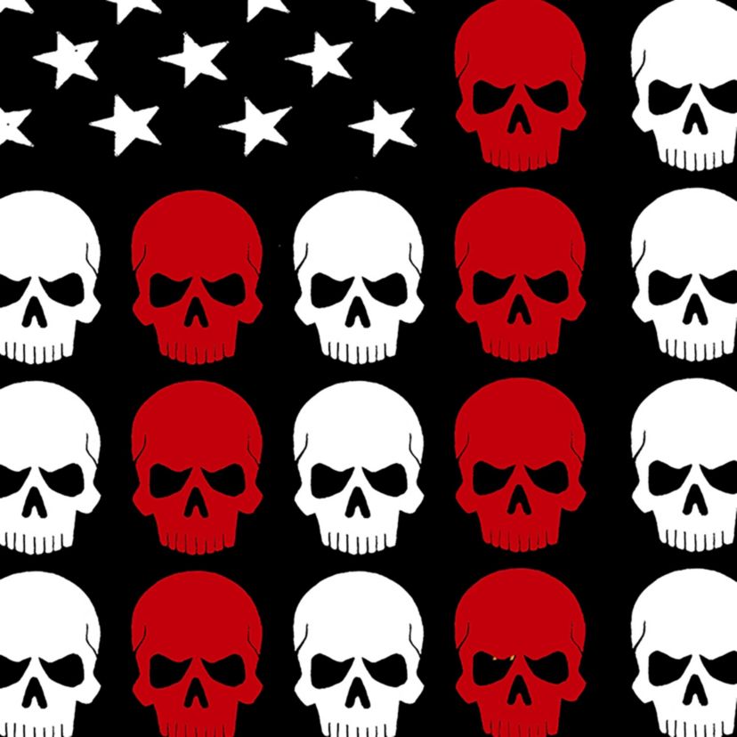 Skull Flag - Womens Premium Blend Word Art T-Shirt