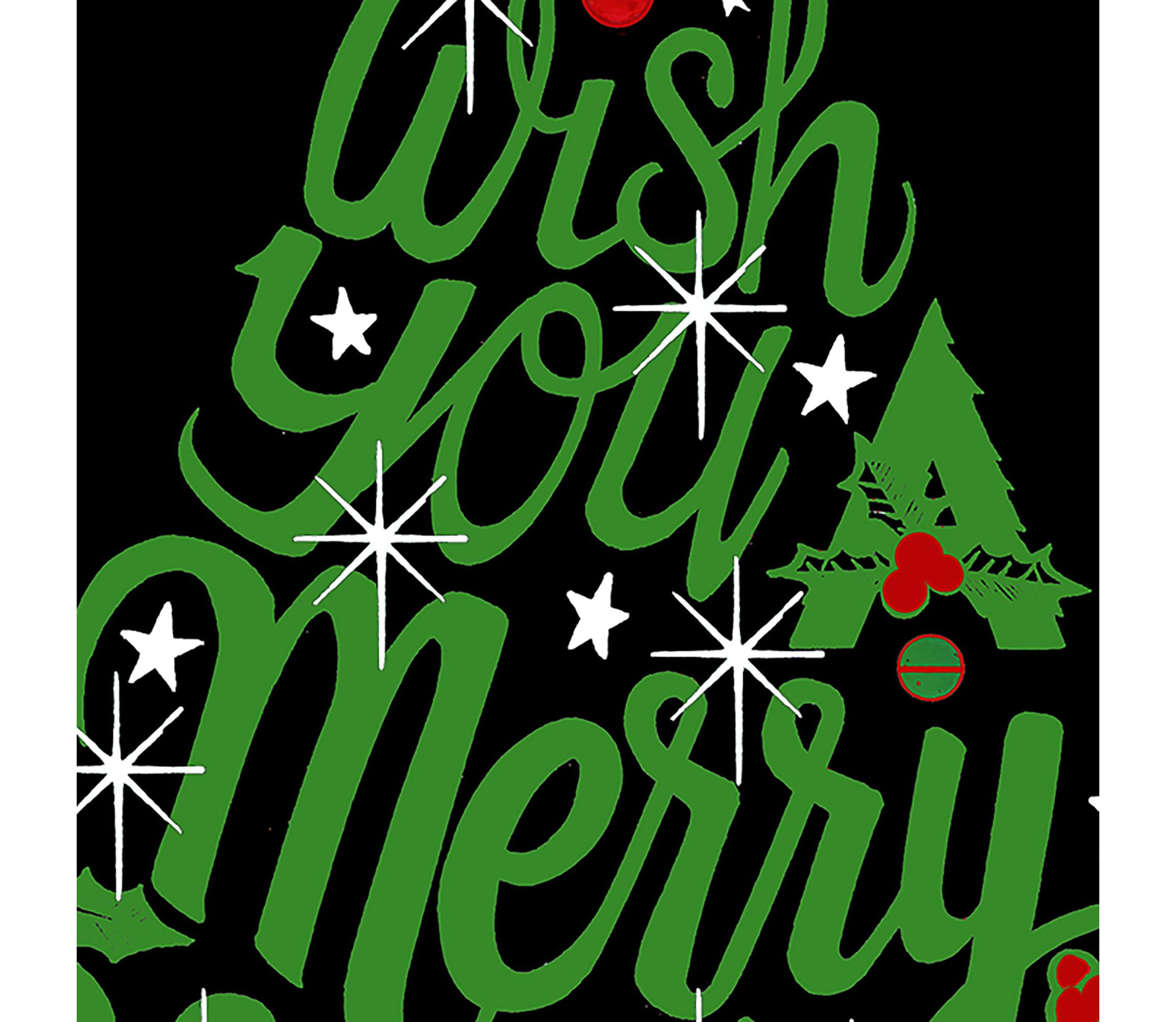 We Wish You A Merry Christmas - Womens Premium Blend Word Art T-Shirt