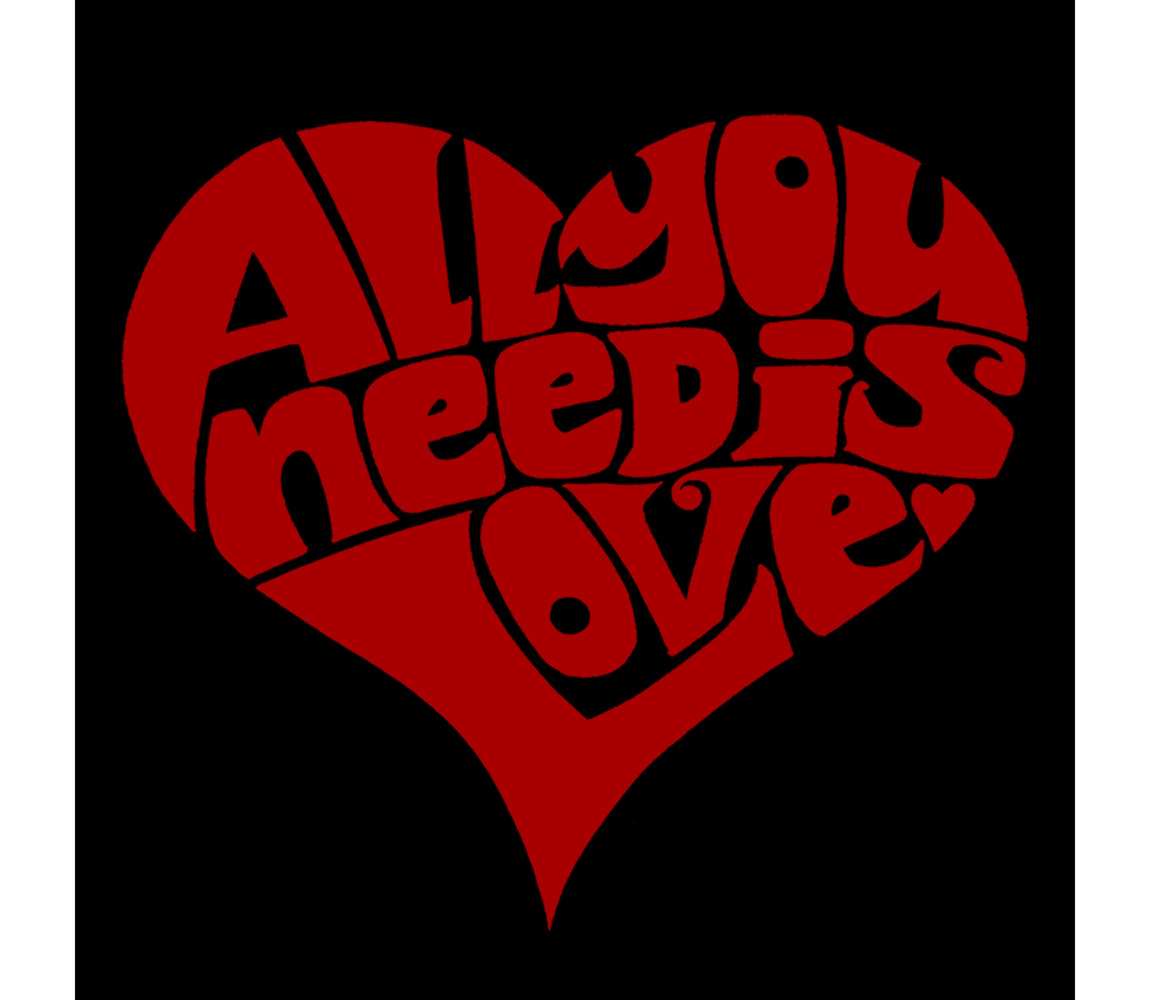All You Need is Love - Womens Premium Blend Word Art T-Shirt