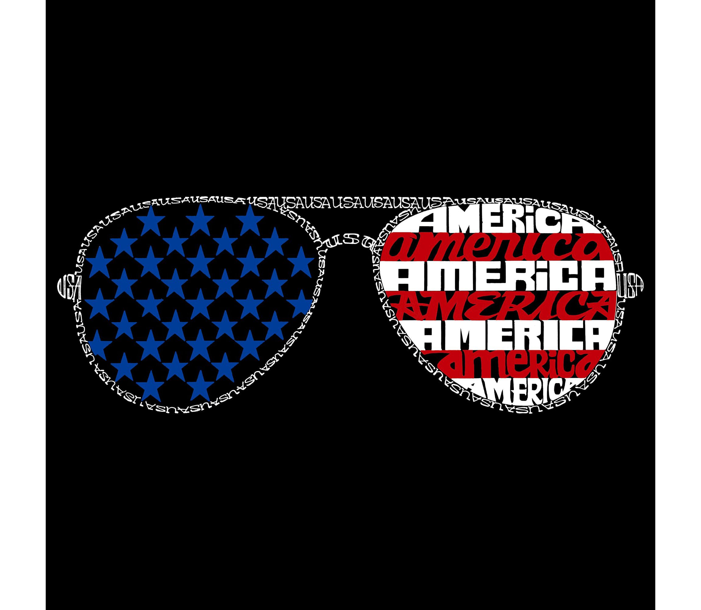 Americana Sunglasses - Womens Premium Blend Word Art T-Shirt